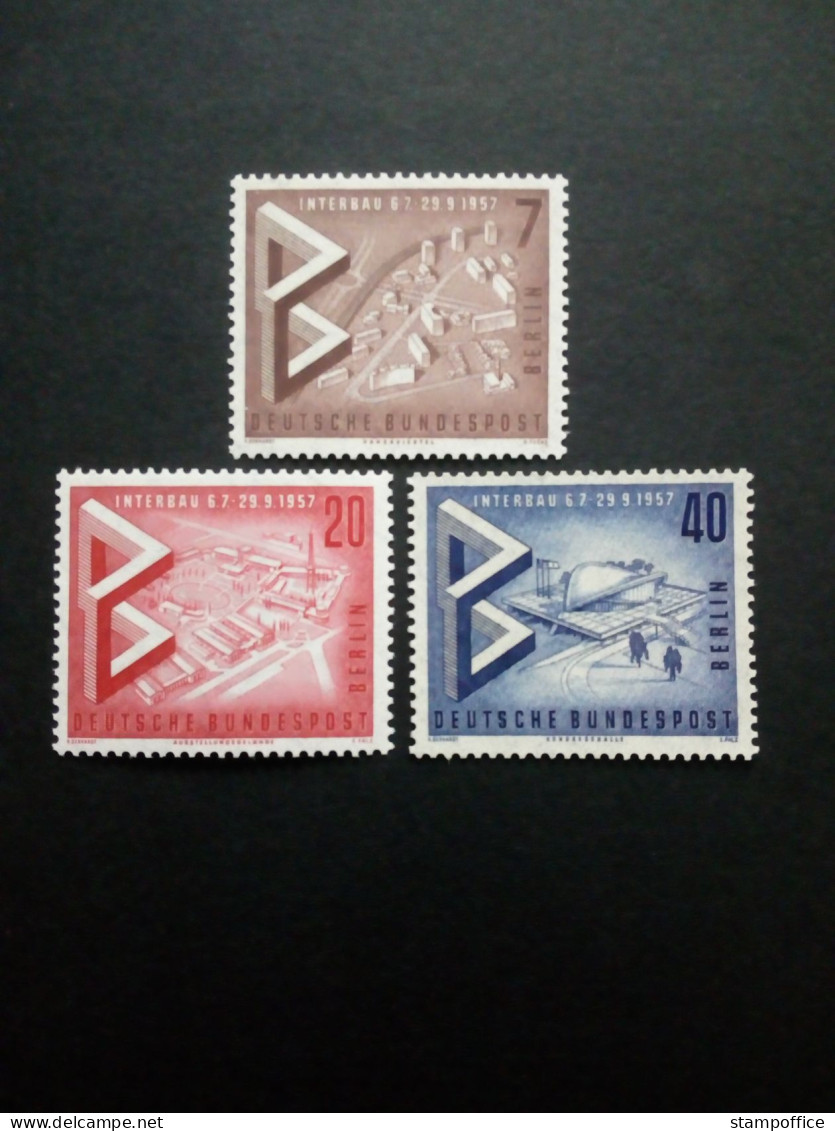 BERLIN MI-NR. 160-162 POSTFRISCH(MINT) BAU-AUSSTELLUNG INTERBAU 1957 - Unused Stamps