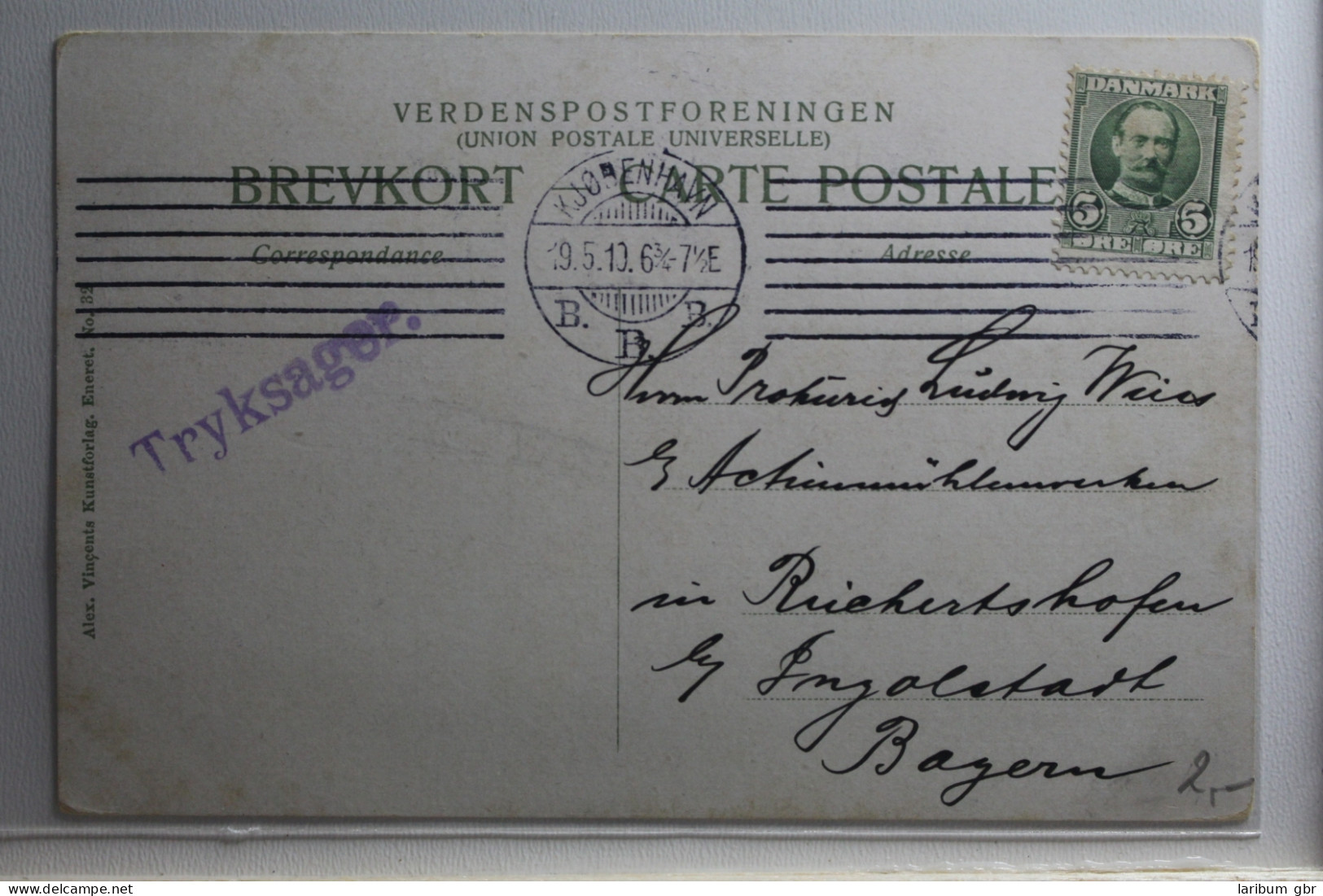 AK Kopenhagen Amailienborg Slot 1910 Gebraucht #PH973 - Denmark