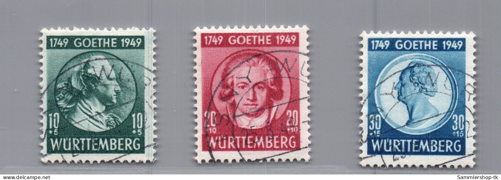 All. Besetzung Franz. Zone Württemberg Mi.-Nr. 44-46 Gestempelt - Other & Unclassified