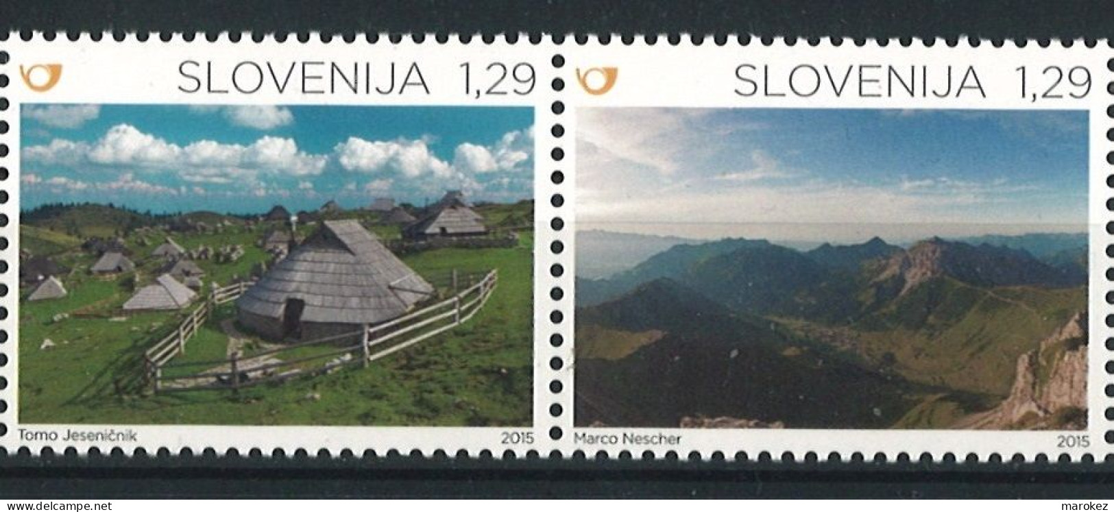 SLOVENIA 2015 Joint Issue With Liechtenstein - Alps As A Habitat Pair **MNH Michel # 1164,1165 - Slovenia