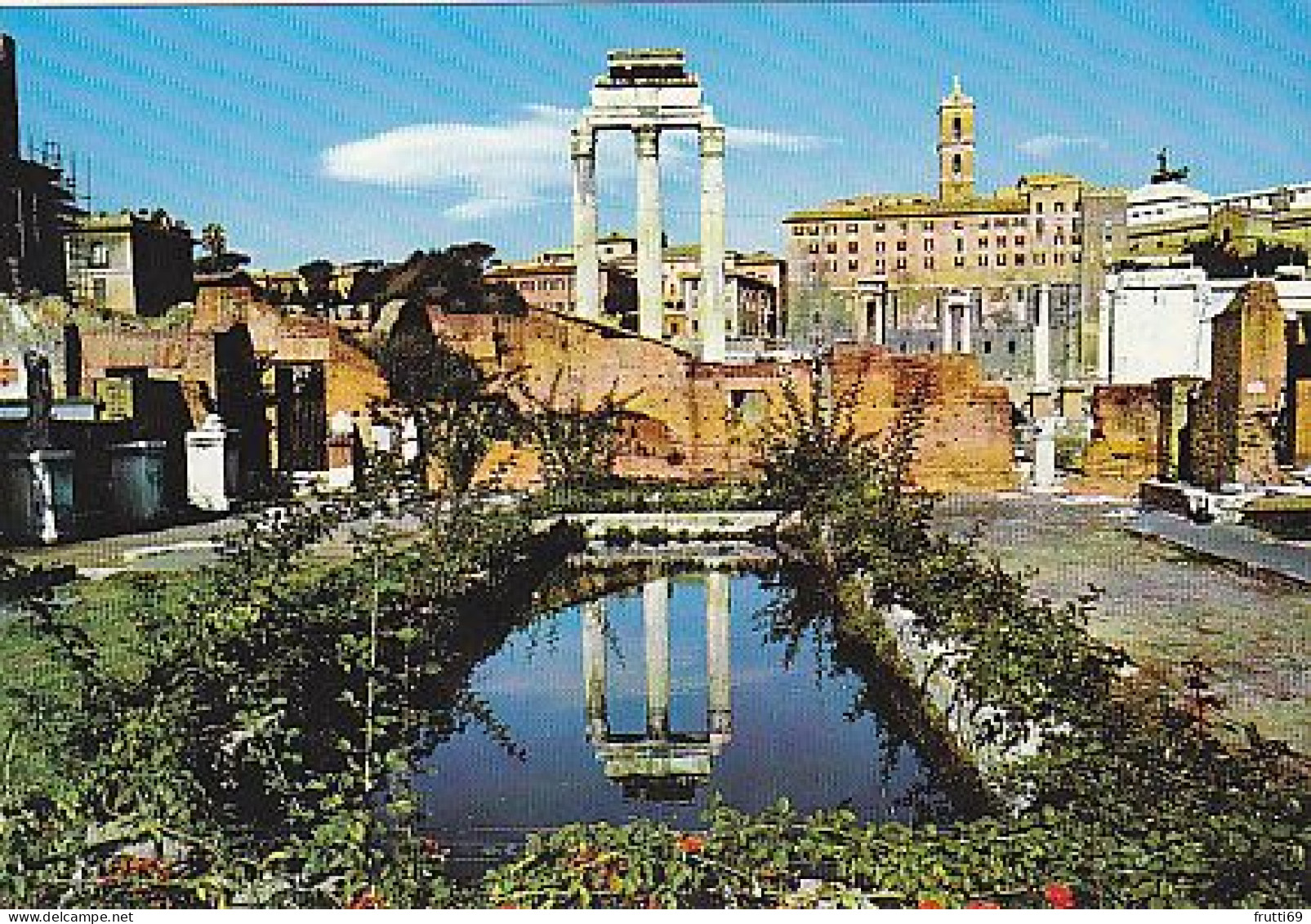 AK 216874 ITALY - Roma - Foro Romano - Tempio Di Castore E Polluce E Palazzo Capitolino - Places & Squares