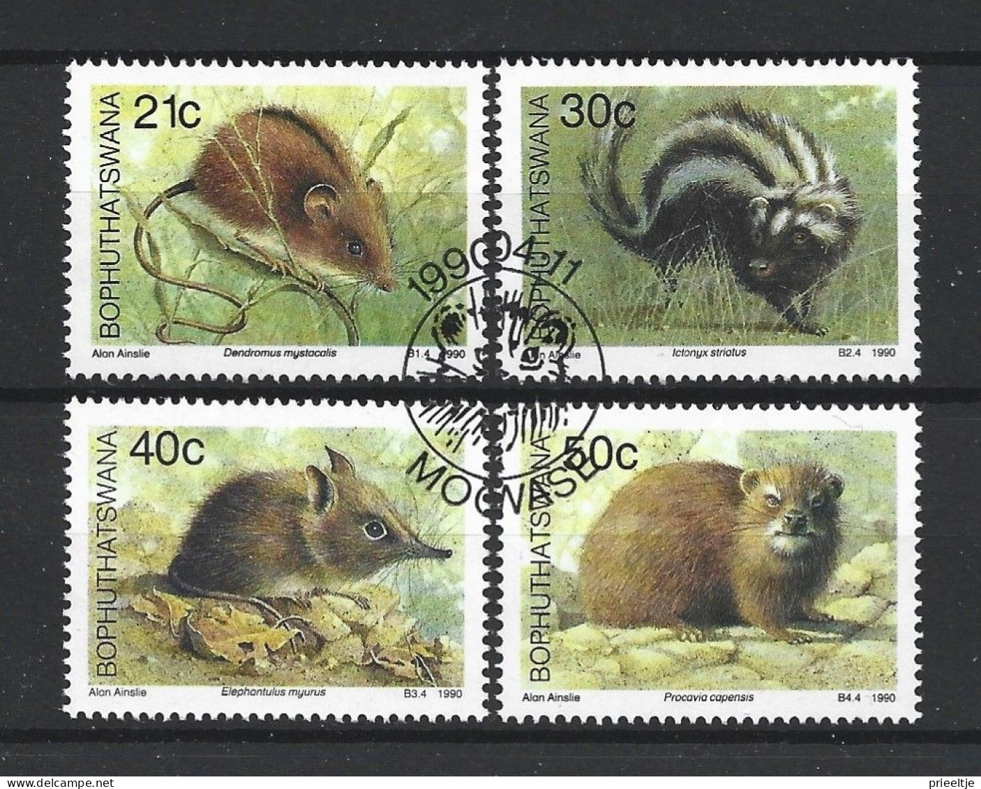 Bophuthatswana 1990 Fauna Y.T. 235/238 (0) - Bofutatsuana