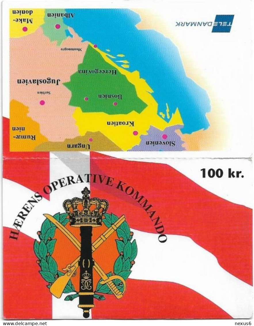 Denmark - Tele Danmark - Haerens Operative Kommando Army Card, 31.12.2002, Remote Mem. 100kr, Used - Denmark