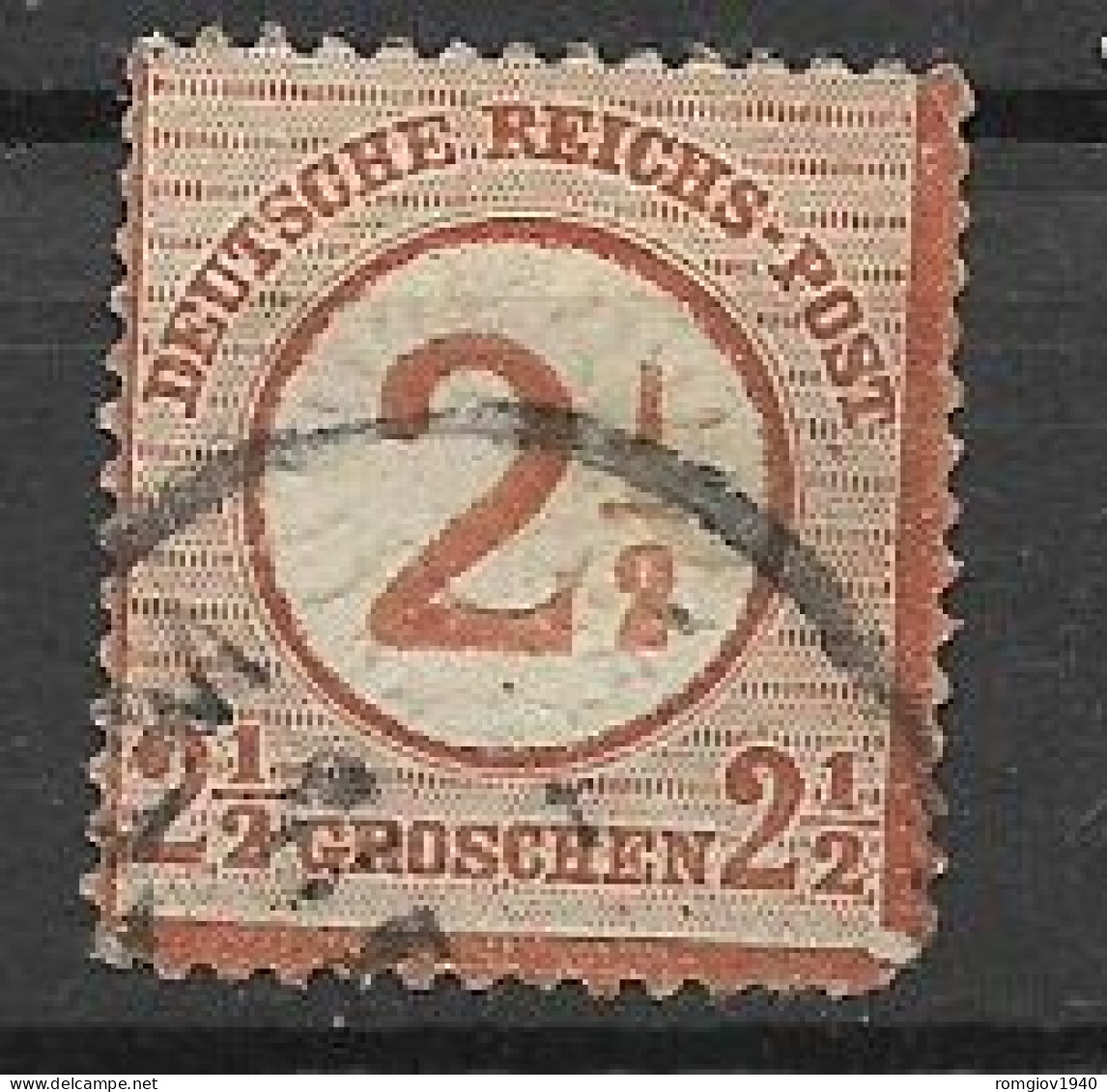 GERMANIA REICH IMPERO 1872 AQUILA  GRANDE SCUDO SULL'AQUILA UNIF. 18  USATO  VF - Used Stamps