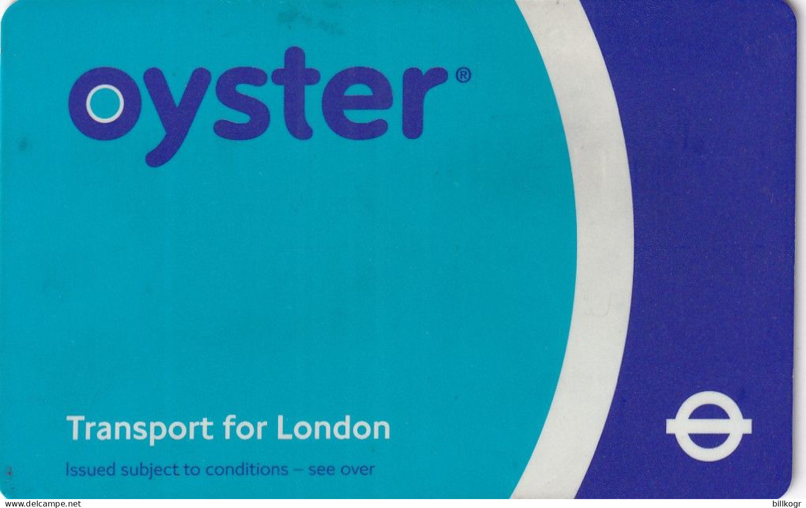 UK - Oyster Transport Card, Used - Andere & Zonder Classificatie