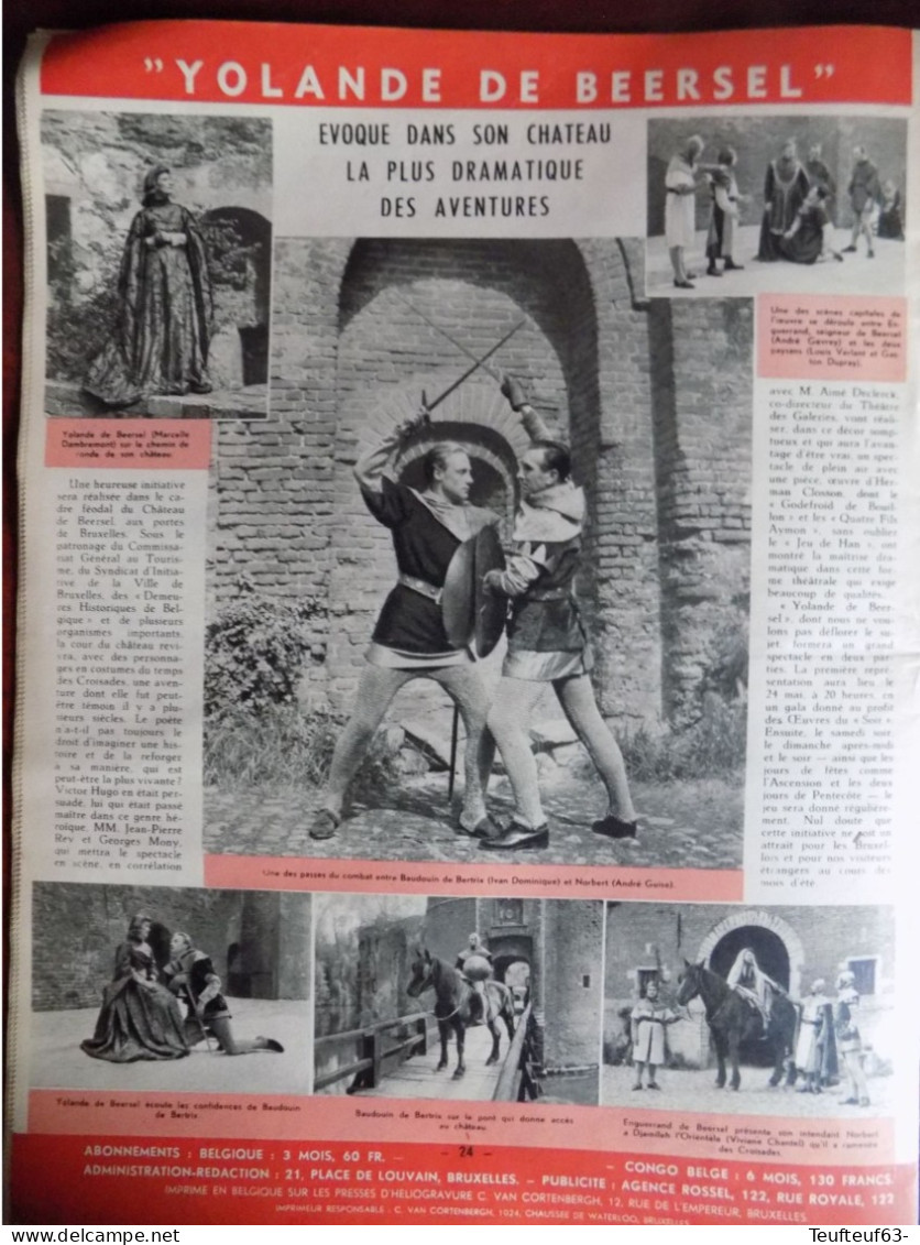 Le soir illustré n° 882  enquête judiciaire - Mettet - Anderlecht champion - Van Johnson et Esther Williams........