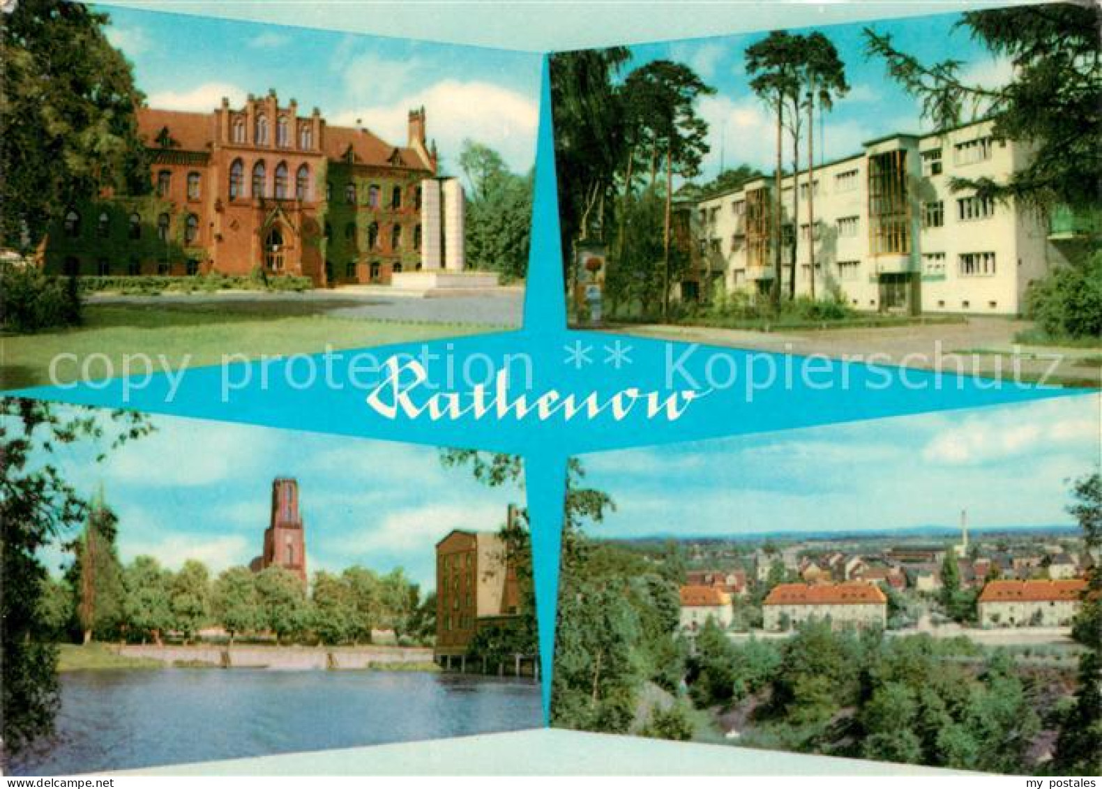 73512906 Rathenow Schloss Turm Teilansicht Rathenow - Rathenow