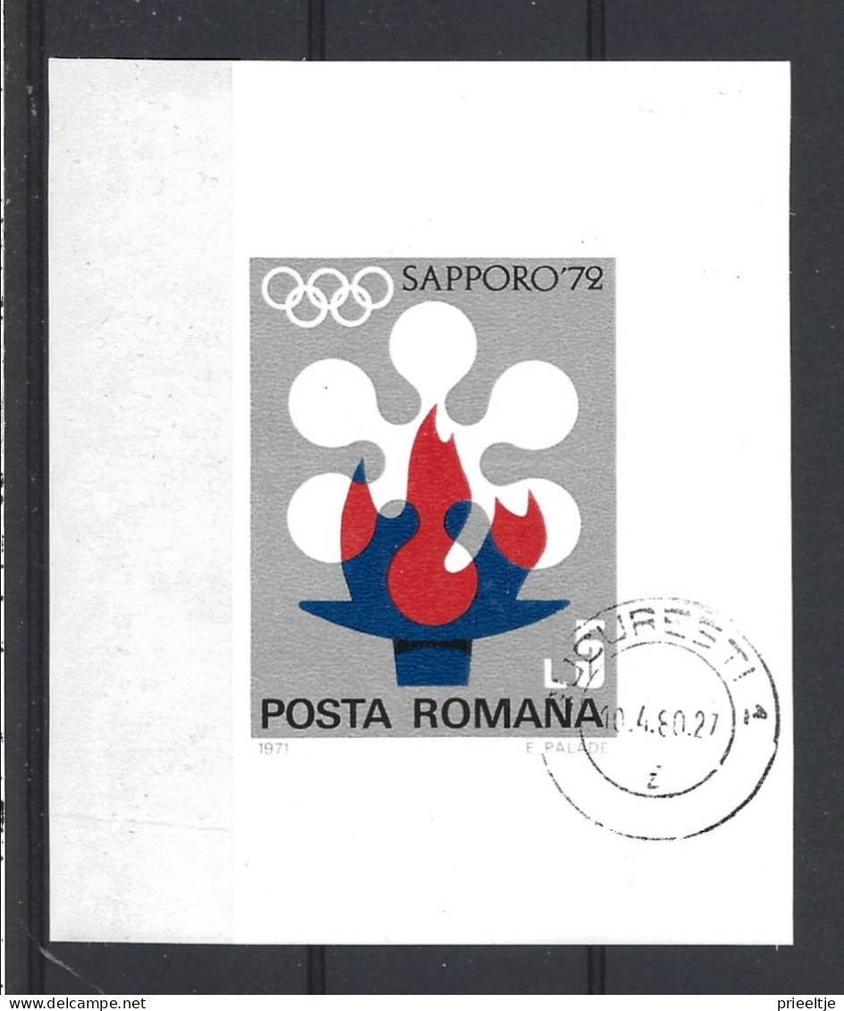 Romania 1971 Ol. Winter Games Sapporo S/S Y.T. BF 92 (0) - Blocs-feuillets