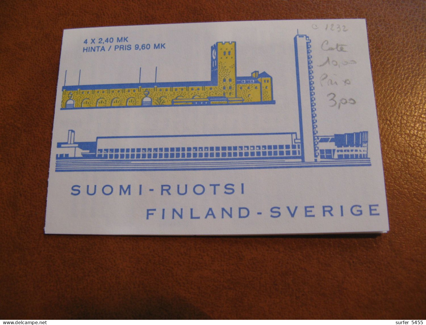 FINLANDE CARNET N° 1232 NEUF** LUXE - MNH - COTE YVERT 2012 : 10,00 EUROS - Unused Stamps