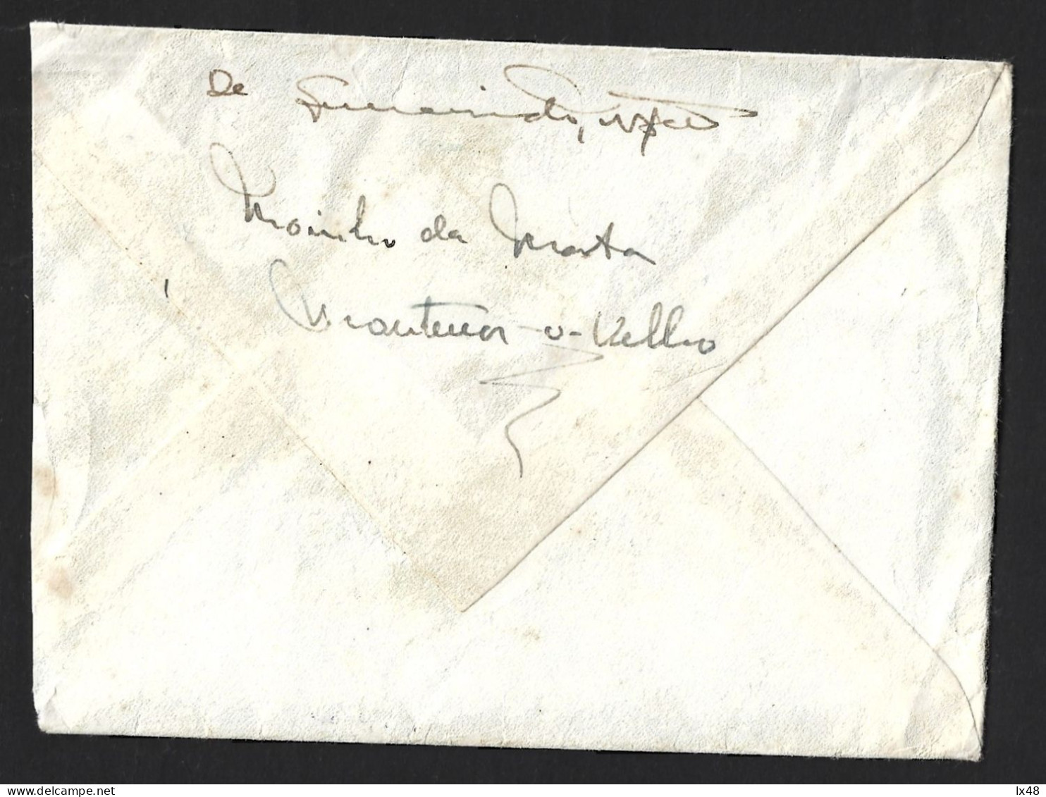 Carta De Moinho Da Mata Obliterada Em Montemor-o-Velho 1953, Lisboa. Cavalo. Letter From Moinho Da Mata Obliterated In M - Briefe U. Dokumente