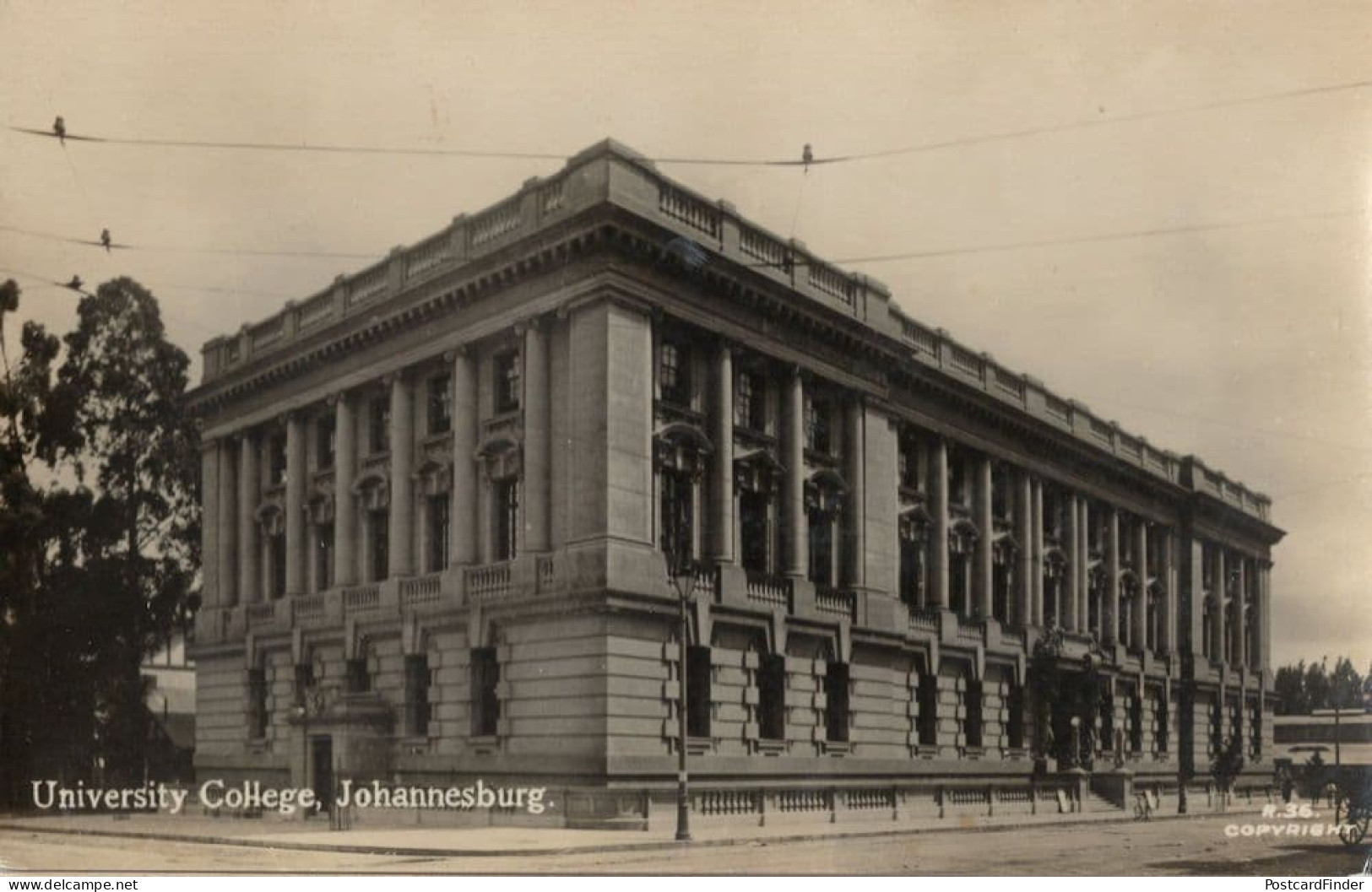 Johannesburg University College South Africa Real Photo Postcard - Non Classificati