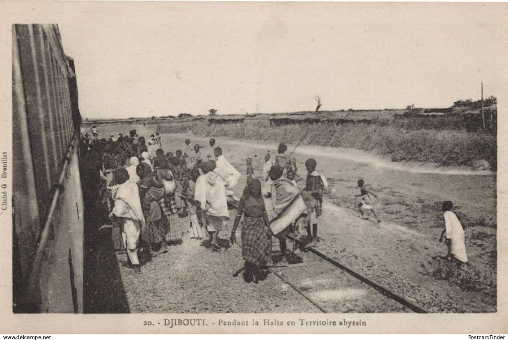 Djibouti African Rail Road Train Antique Postcard - Non Classificati