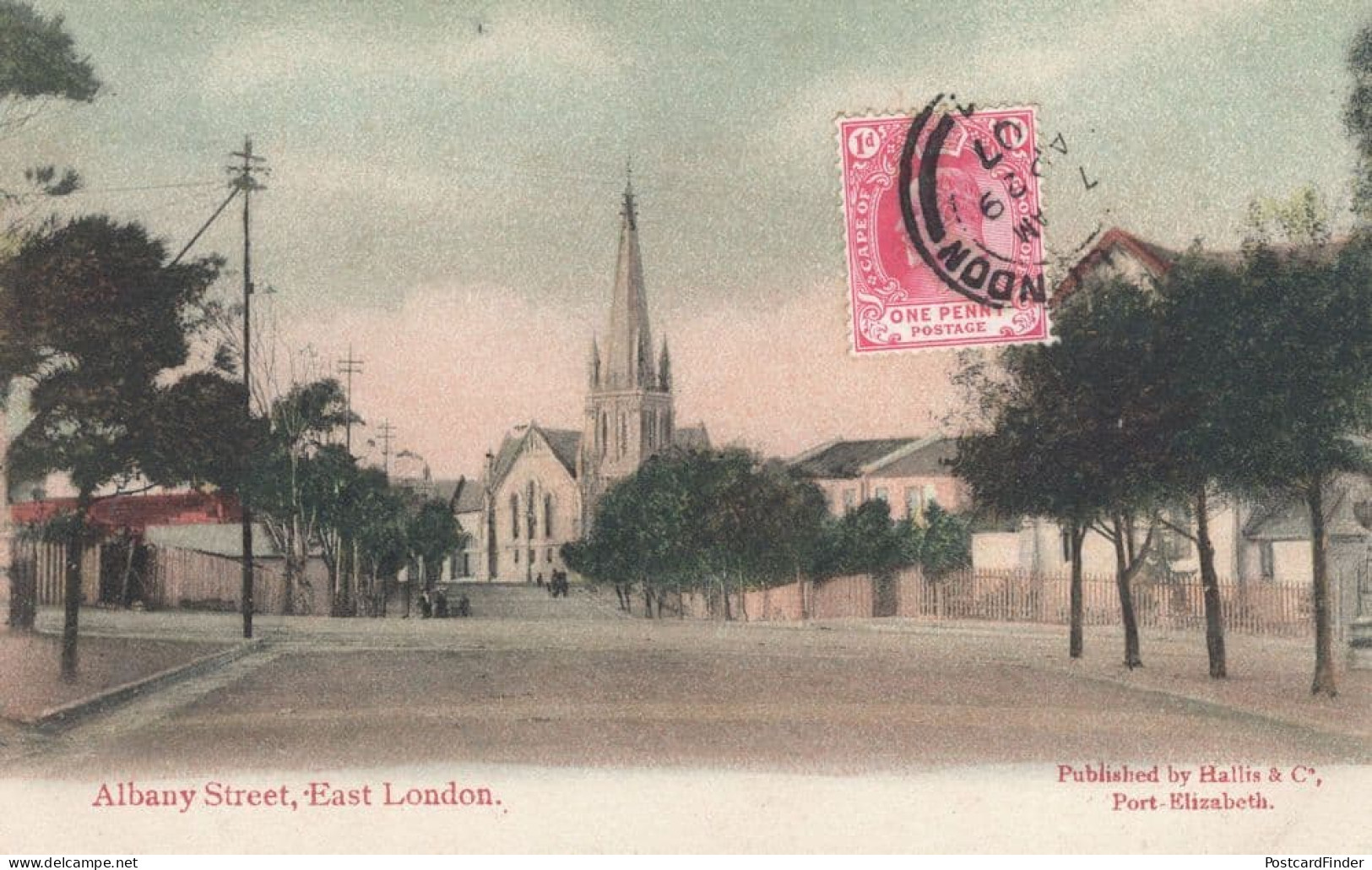 Albany Street East London South African Old Postcard - Non Classificati