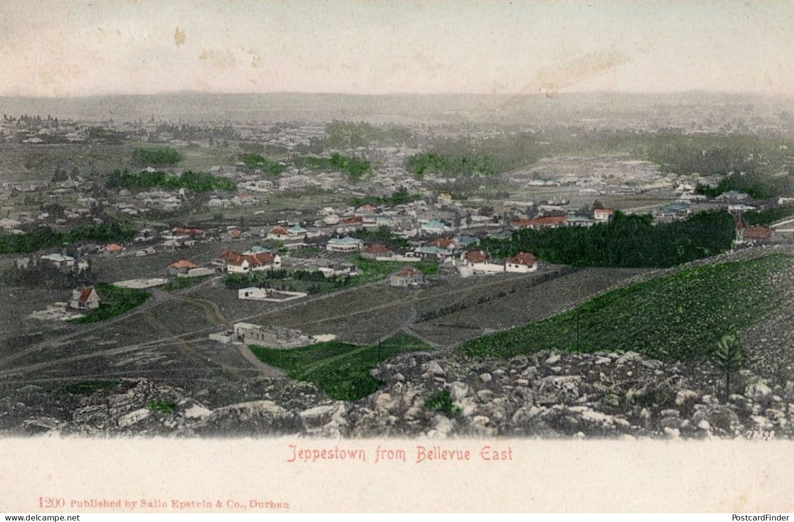 Jeppestown From Bellevue East South Africa Aerial Old Postcard - Ohne Zuordnung