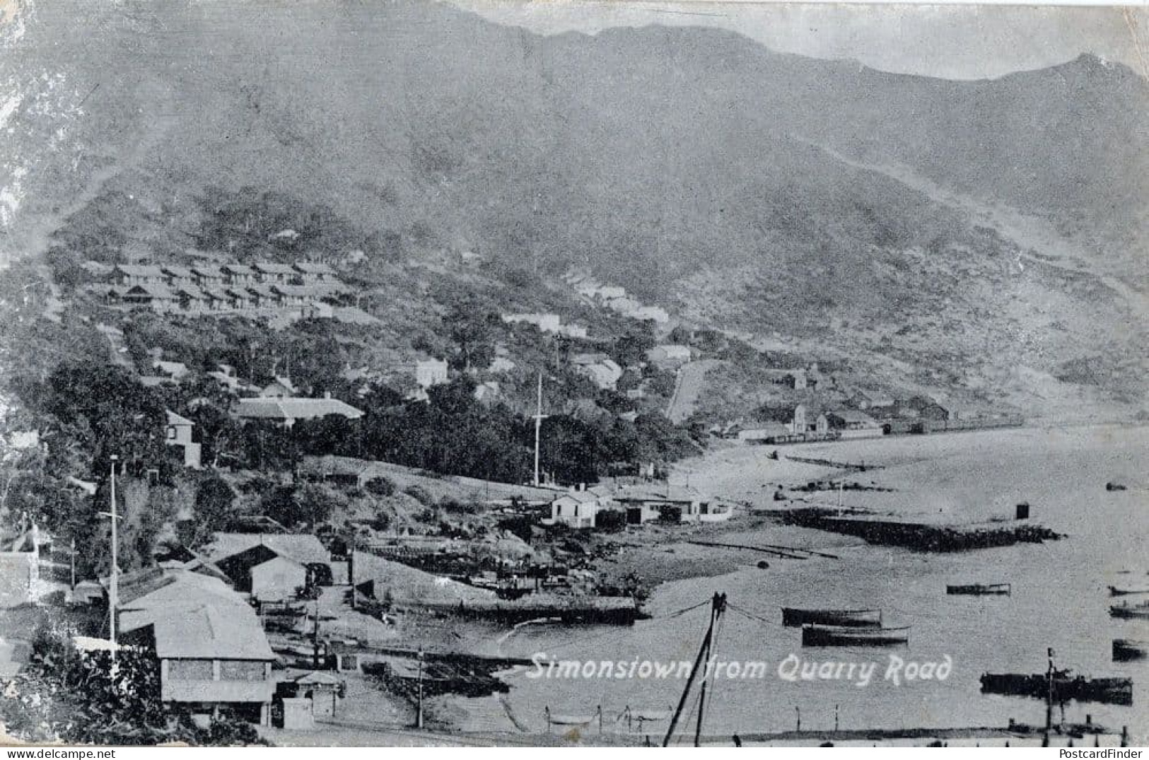 Simonstown From Quarry Road South Africa Old Postcard - Ohne Zuordnung