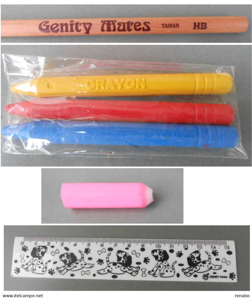 Tubo In Plastica Con Cani Dalmata Disegnati + Sul Tappo: Taiwan; Temperamatite, Pencil-Sharpener, Anspitzer, Never Used. - Hunde