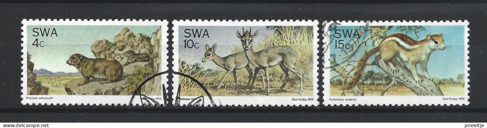 SWA 1976 Fauna Y.T. 365/367 (0) - Afrique Du Sud-Ouest (1923-1990)