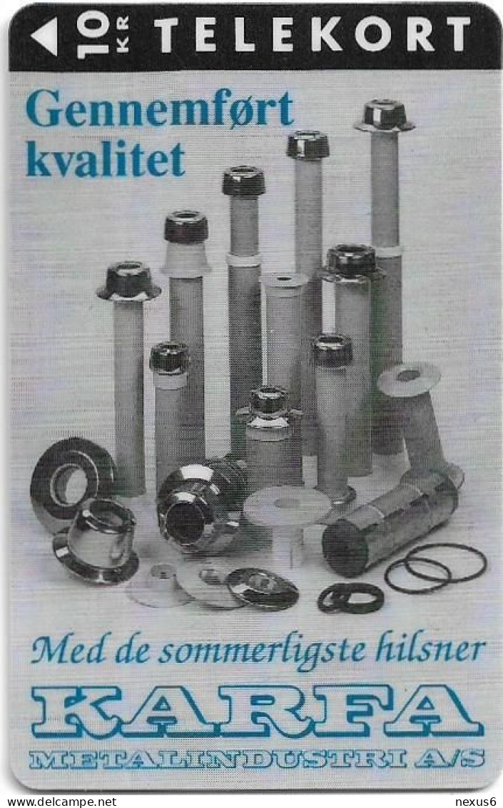 Denmark - KTAS - Karfa - TDKP150 - 06.1995, 10kr, 1.000ex, Used - Danimarca