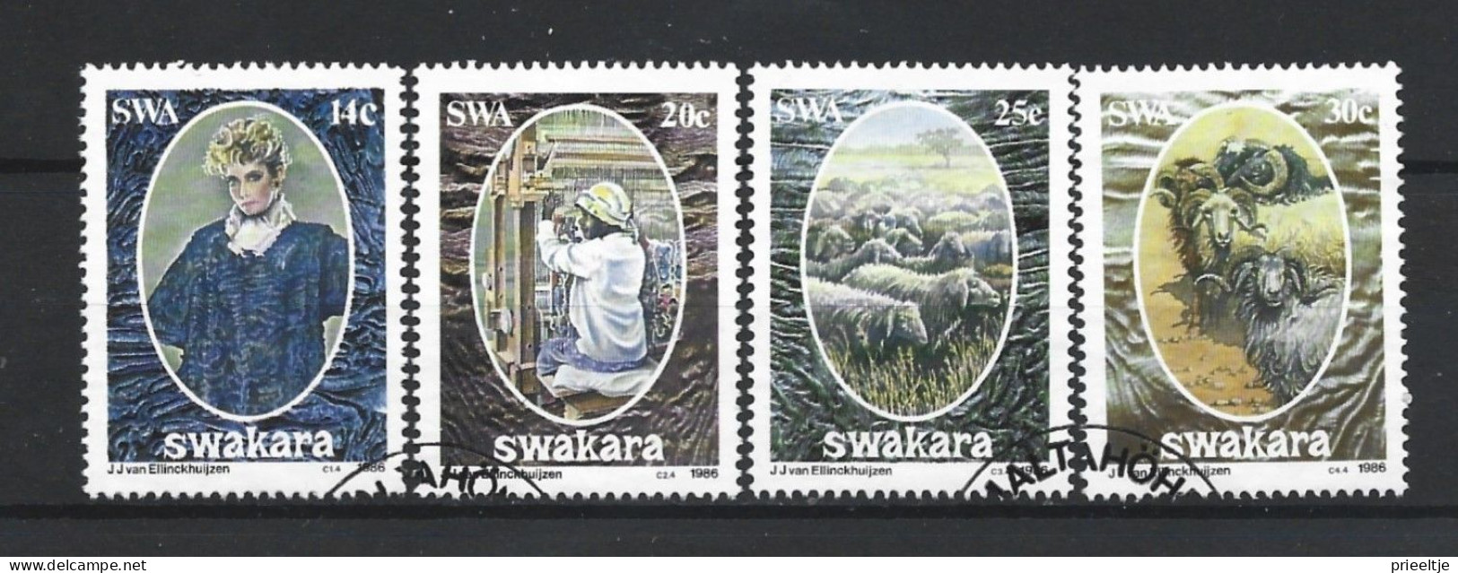 SWA 1986 Wool Industry Y.T. 549/552 (0) - Zuidwest-Afrika (1923-1990)