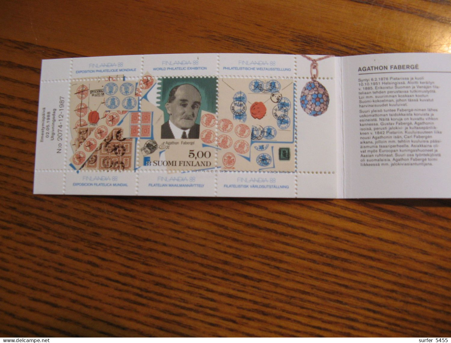 FINLANDE CARNET N° 1014 NEUF** LUXE - MNH - COTE YVERT 2012 : 17,50 EUROS - Unused Stamps
