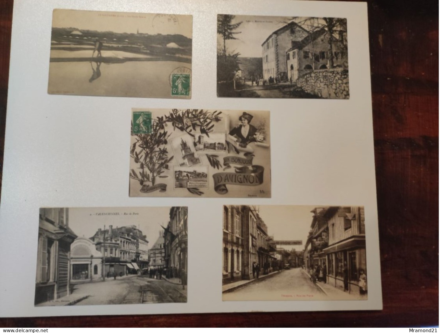 Lot De Cinq Cartes Postales Anciennes - Colecciones Y Lotes
