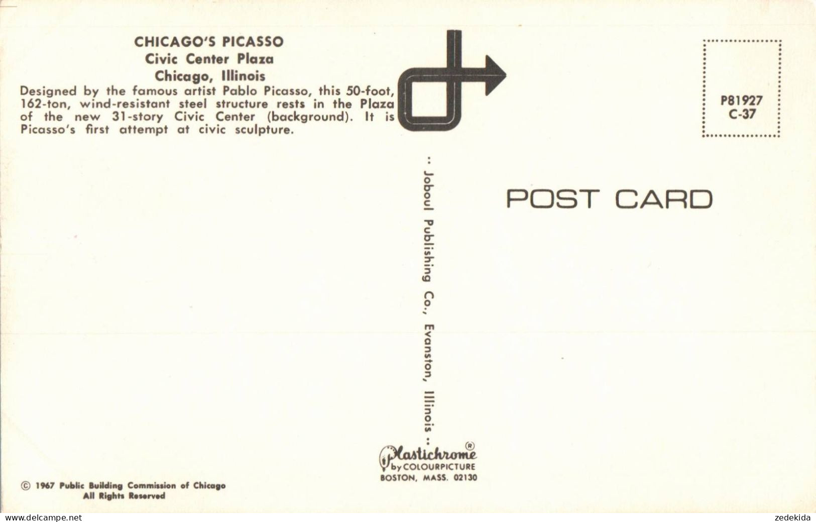 H1895 - Picasso Pablo - Chicago Civic Center Plaza - Picasso