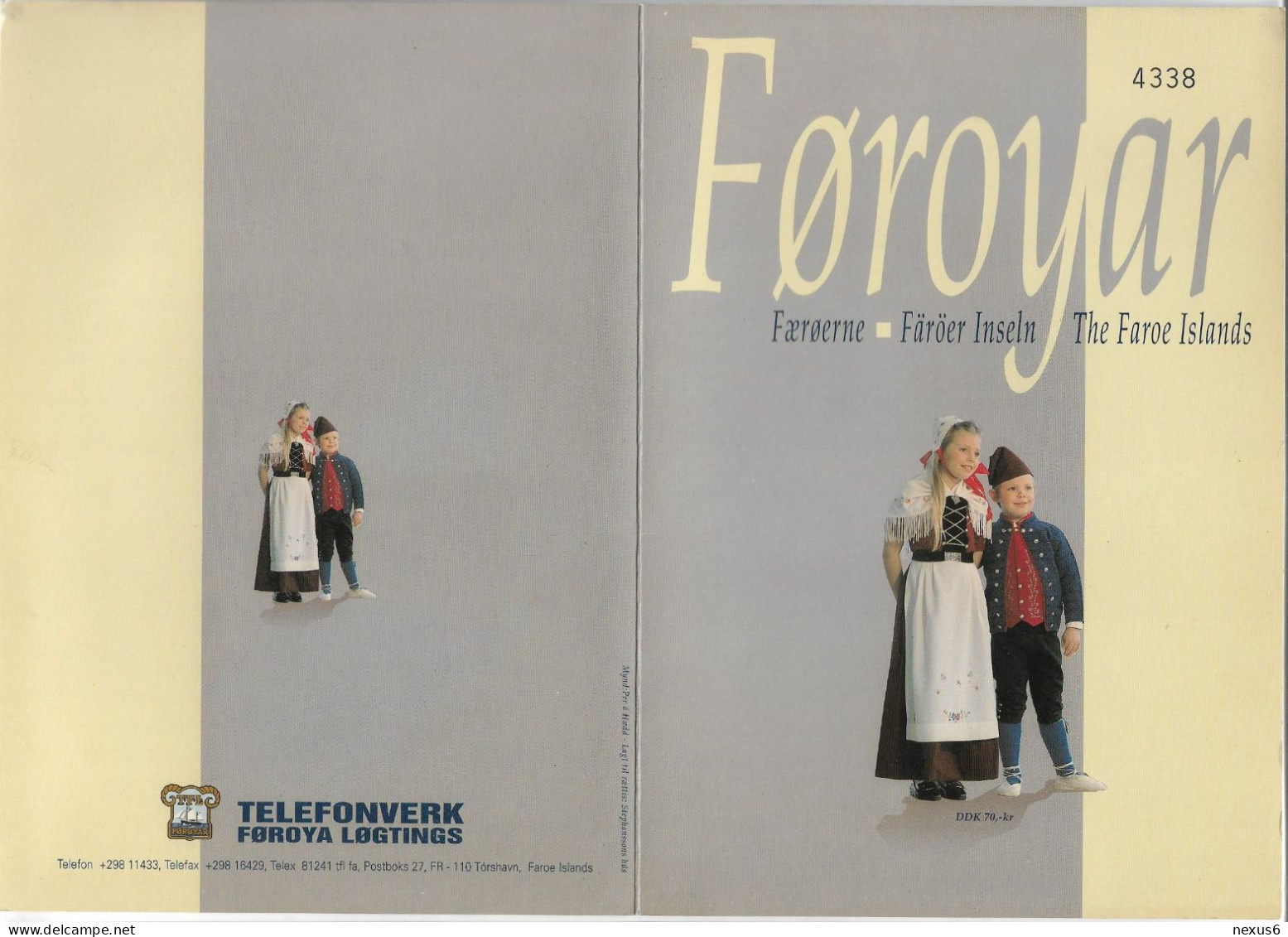 Faroe - Færøske Folkedragter, National Costumes (Set 2 Magnetic Cards), 5.000ex, Mint With Folder - Faeroër