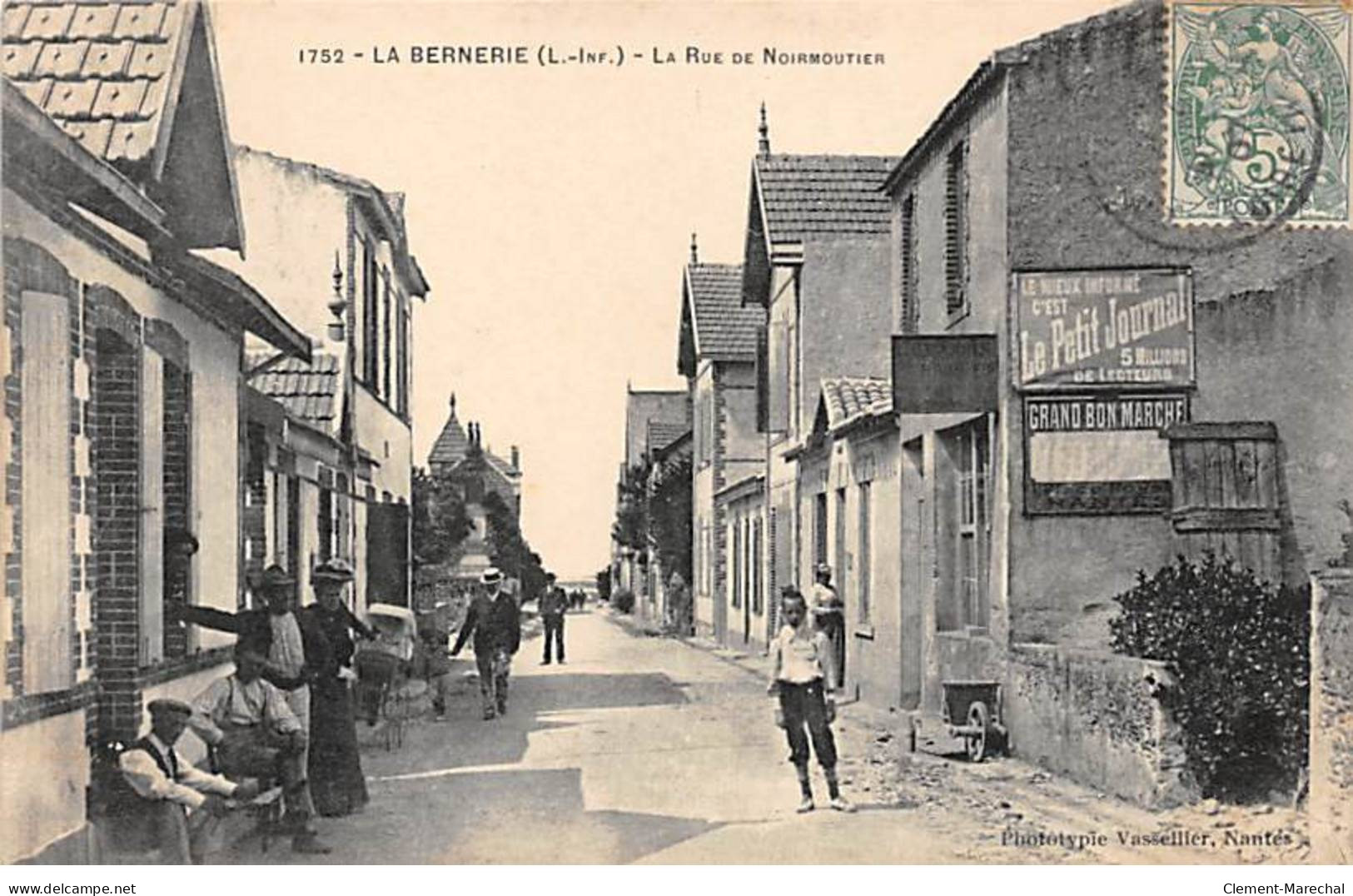 LA BERNERIE - La Rue De Noirmoutier - Très Bon état - La Bernerie-en-Retz