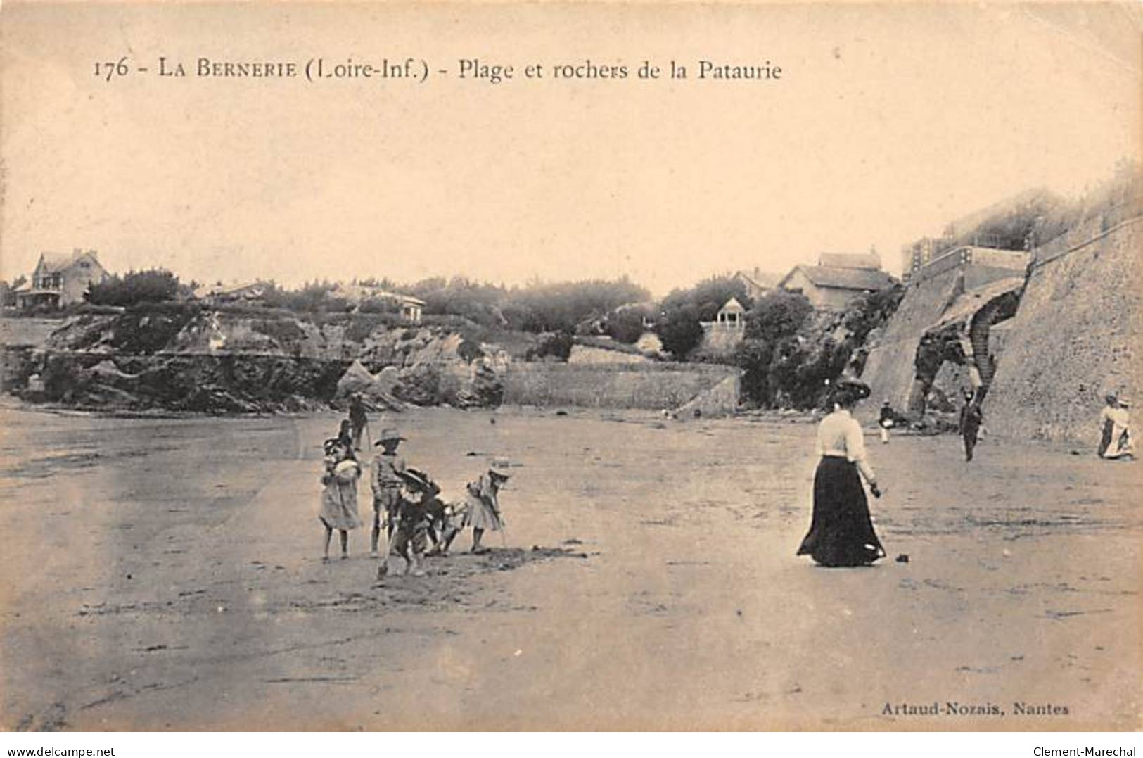 LA BERNERIE - Plage Et Rochers De La Pataurie - Très Bon état - La Bernerie-en-Retz