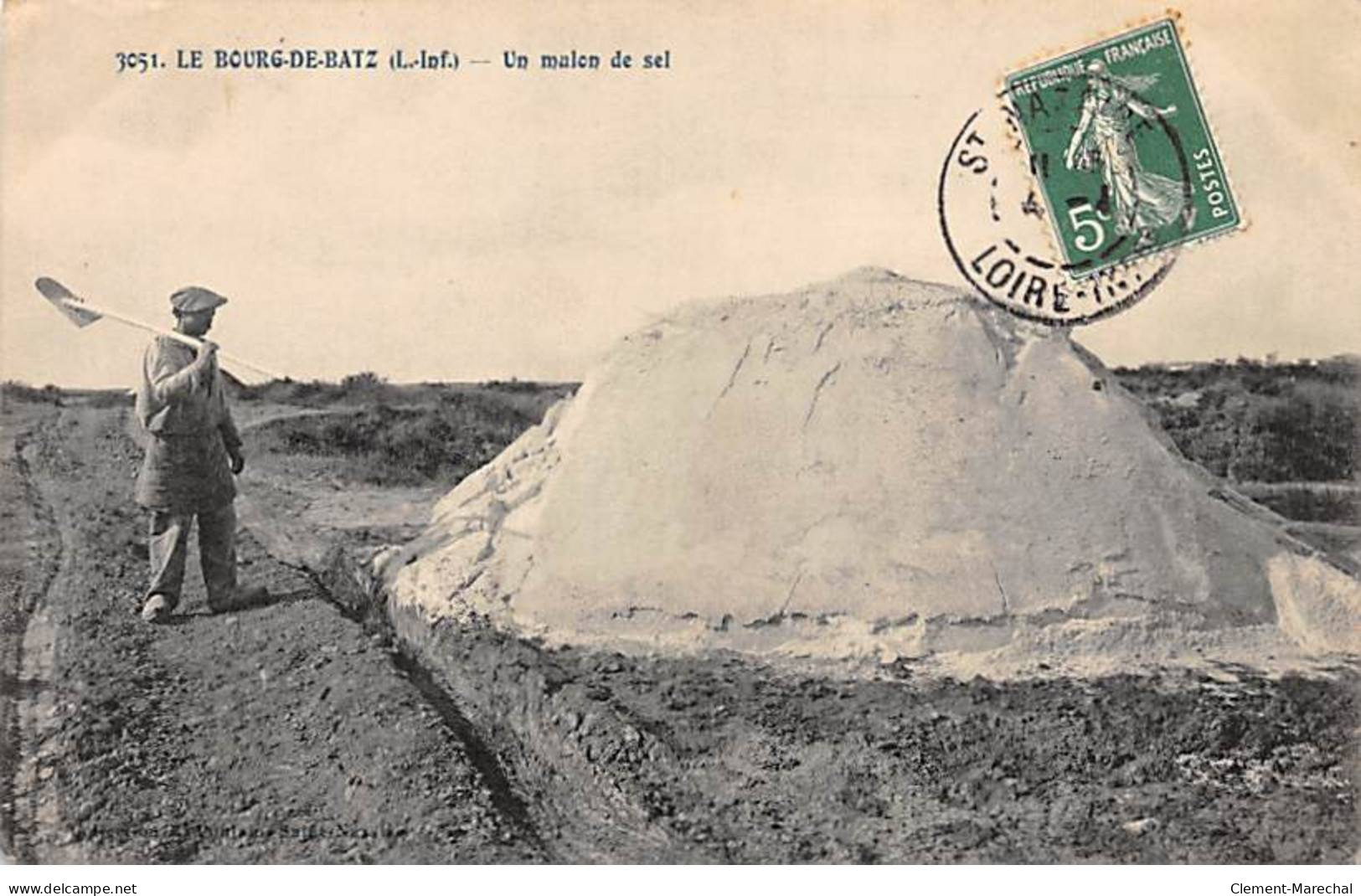 LE BOURG DE BATZ - Un Mulon De Sel - Très Bon état - Batz-sur-Mer (Bourg De B.)