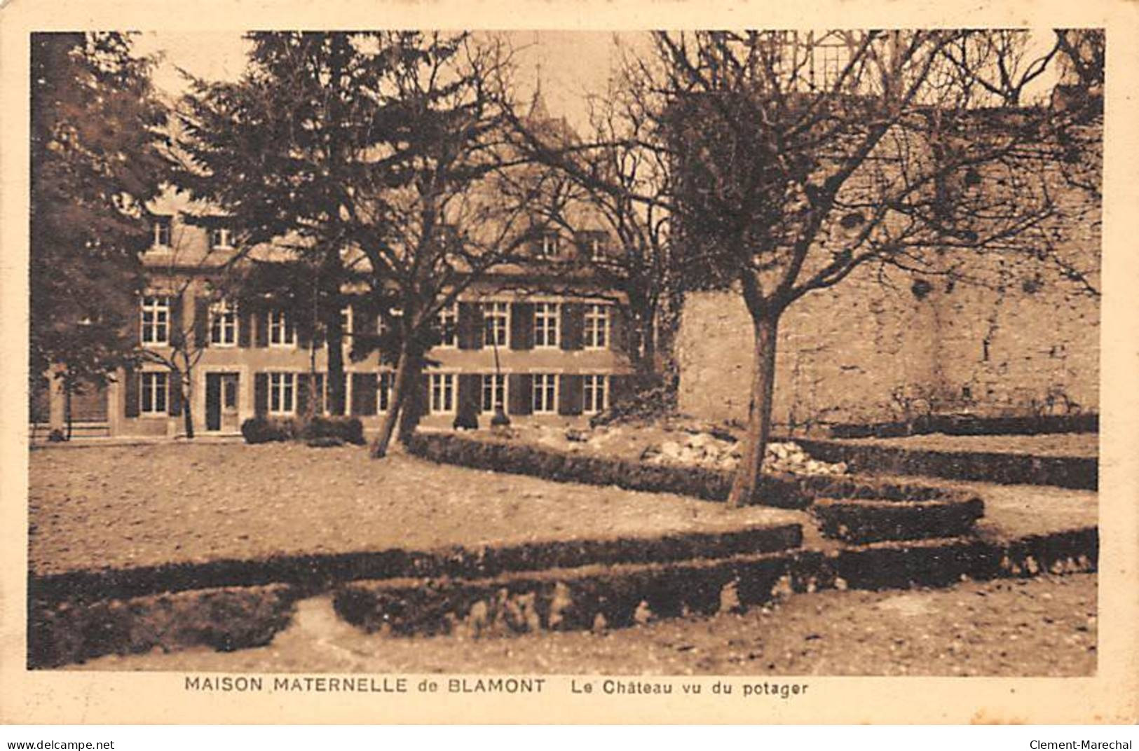 Maison Maternelle De BLAMONT - Le Château Vu Du Potager - Très Bon état - Blamont