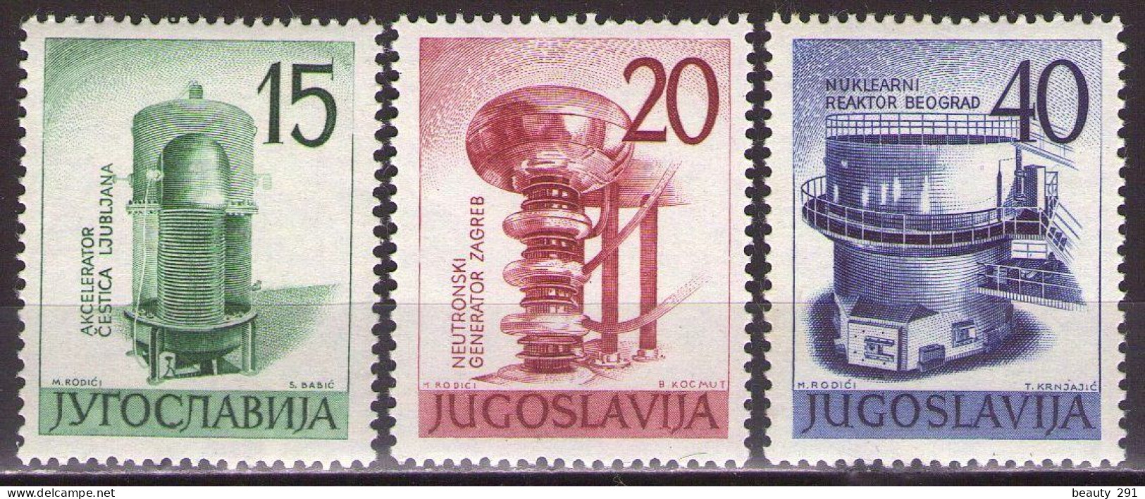Yugoslavia 1960 - Nuclear Energy Exhibition - Mi 927-929 - MNH**VF - Ongebruikt