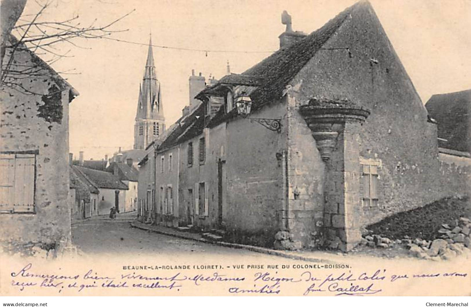 BEAUNE LA ROLANDE - Vue Prise Rue Du Colonel Boisson - état - Beaune-la-Rolande