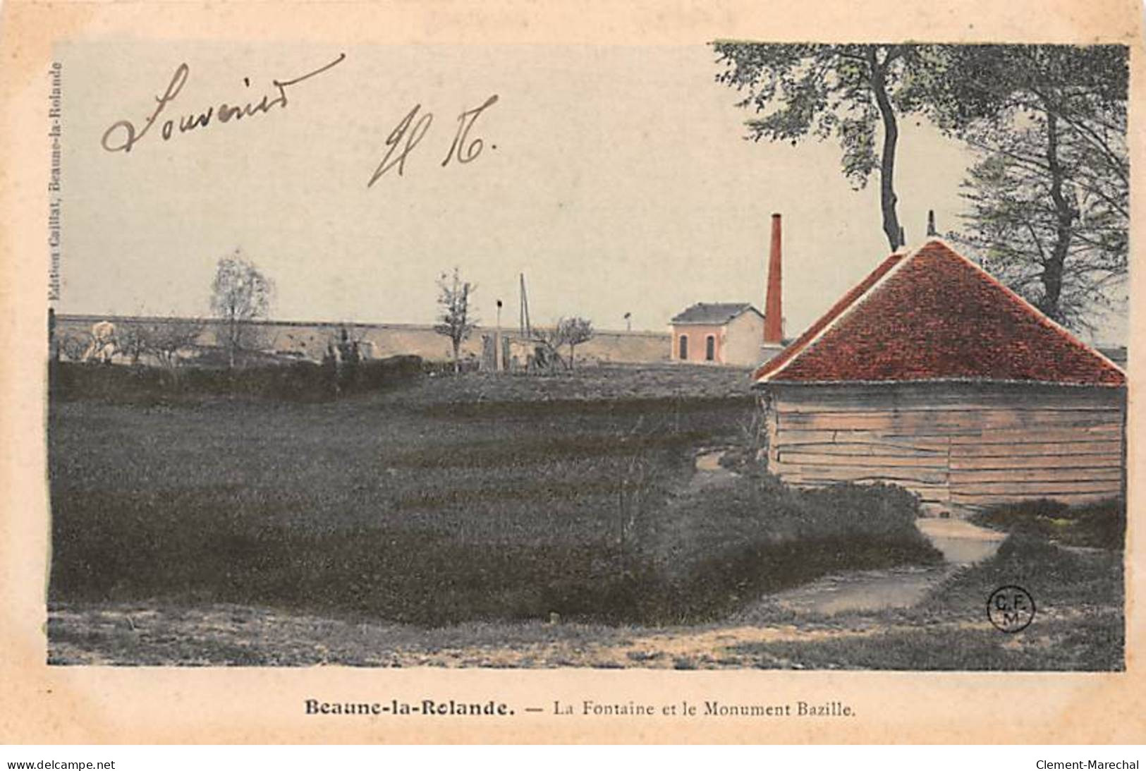 BEAUNE LA ROLANDE - La Fontaine Et Le Monument Bazille - Très Bon état - Beaune-la-Rolande