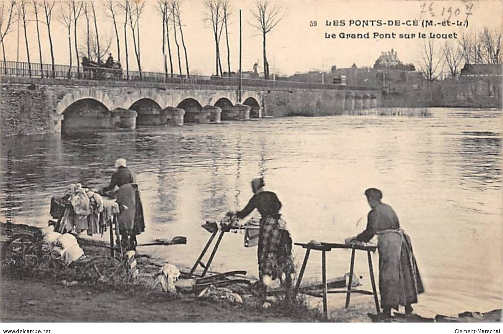 LES PONTS DE CE - Le Grand Pont Sur Le Louet - Très Bon état - Les Ponts De Ce