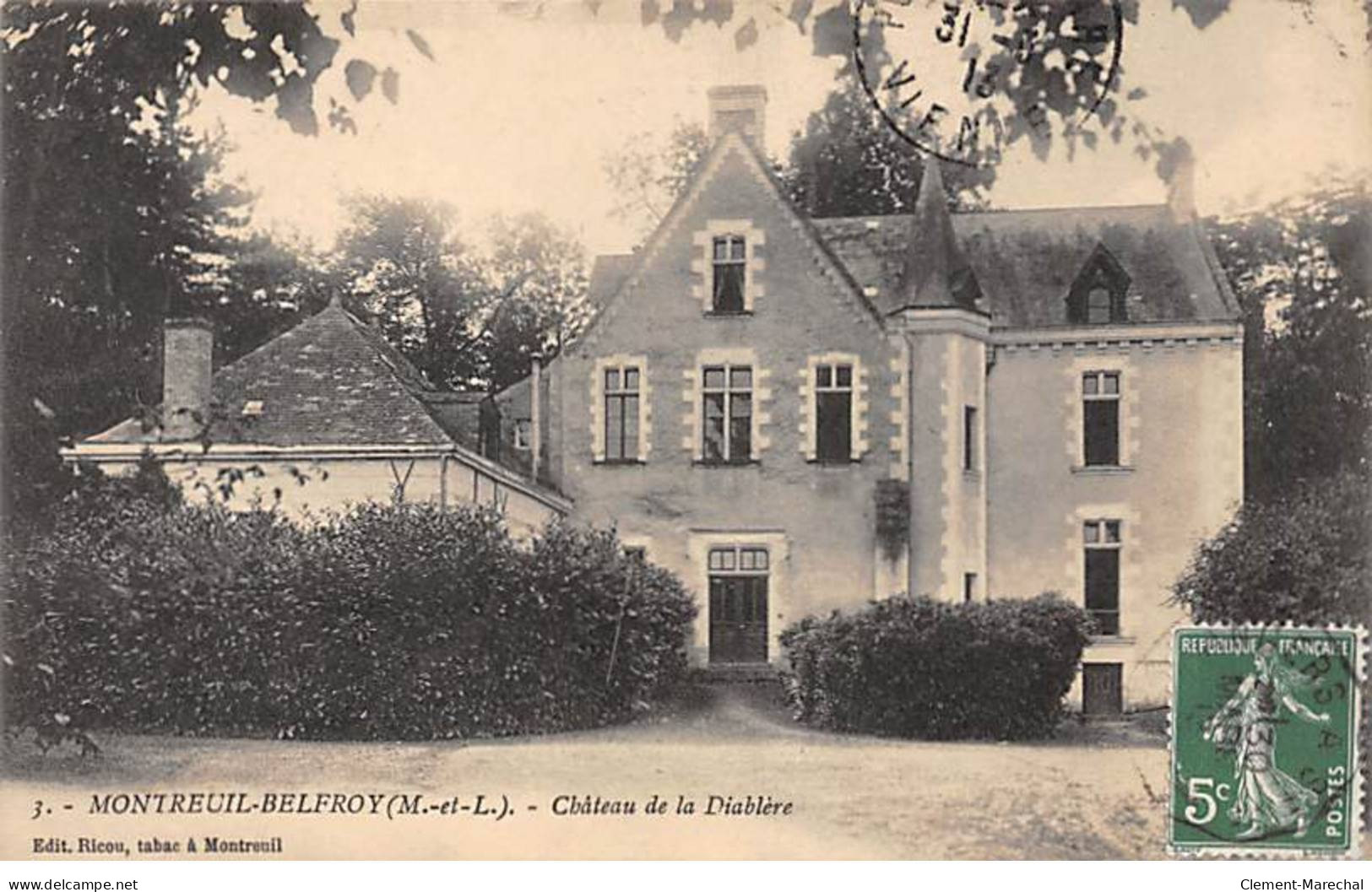 MONTREUIL BELFROY - Château De La Diablère - Très Bon état - Montreuil Bellay