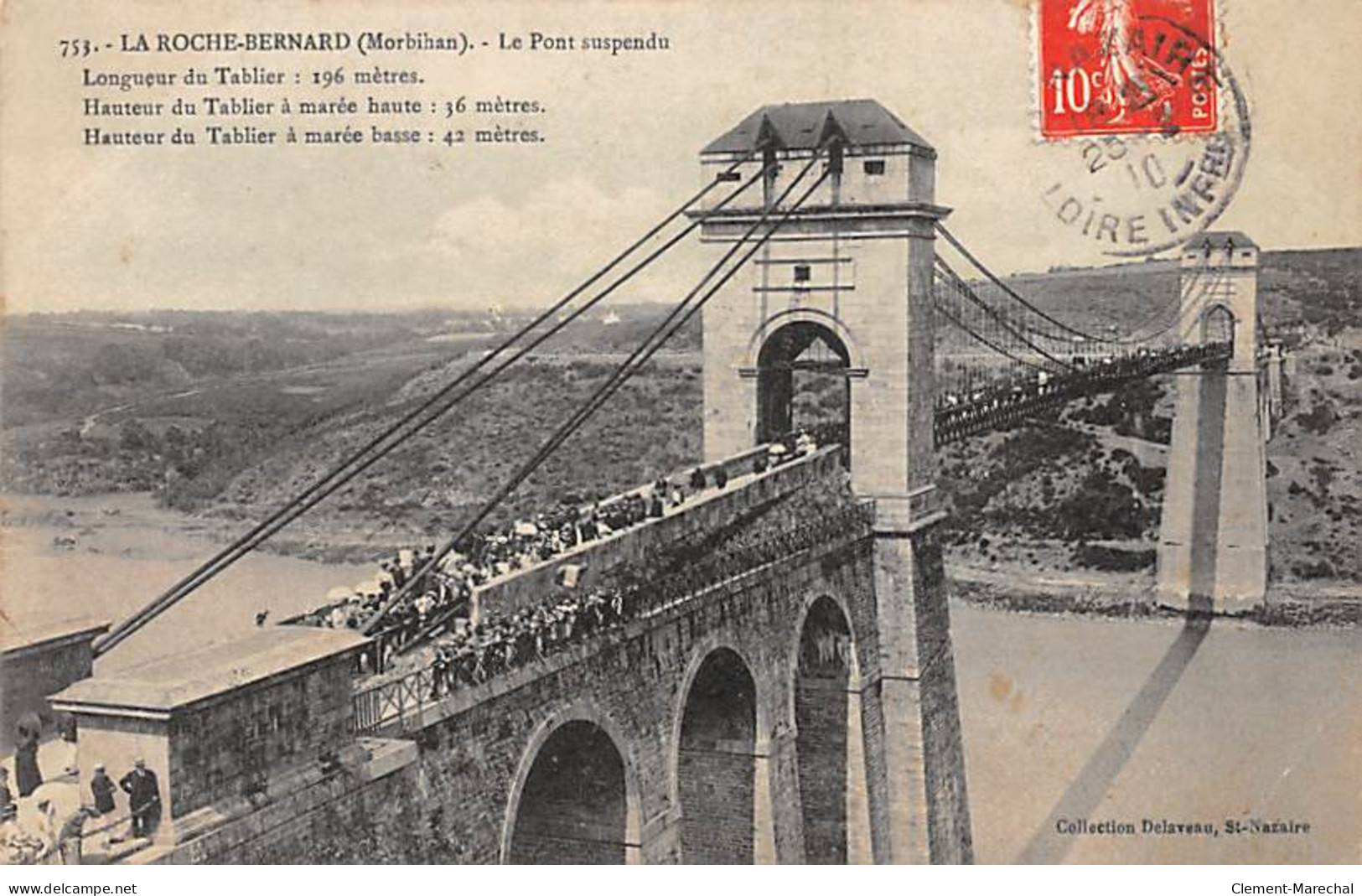 LA ROCHE BERNARD - Le Pont Suspendu - Très Bon état - La Roche-Bernard