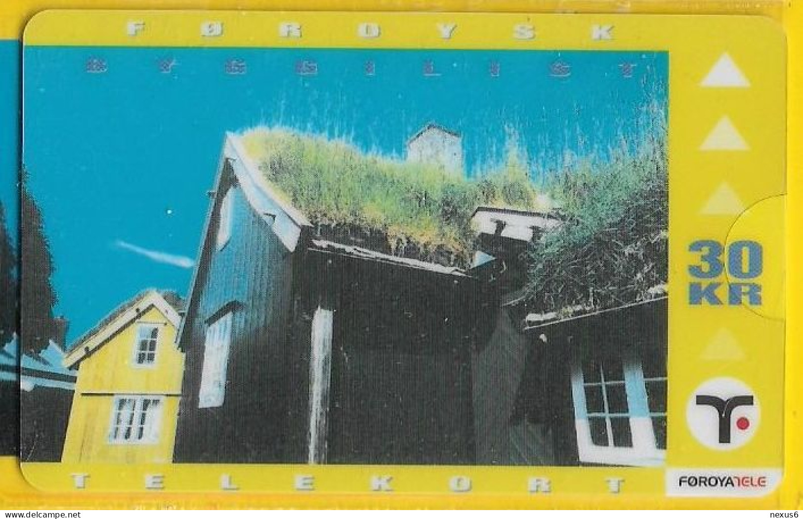 Faroe - Færøsk Byggekunst Pair Of 2 Cards, 1.000ex, Mint With Folder - Färöer I.