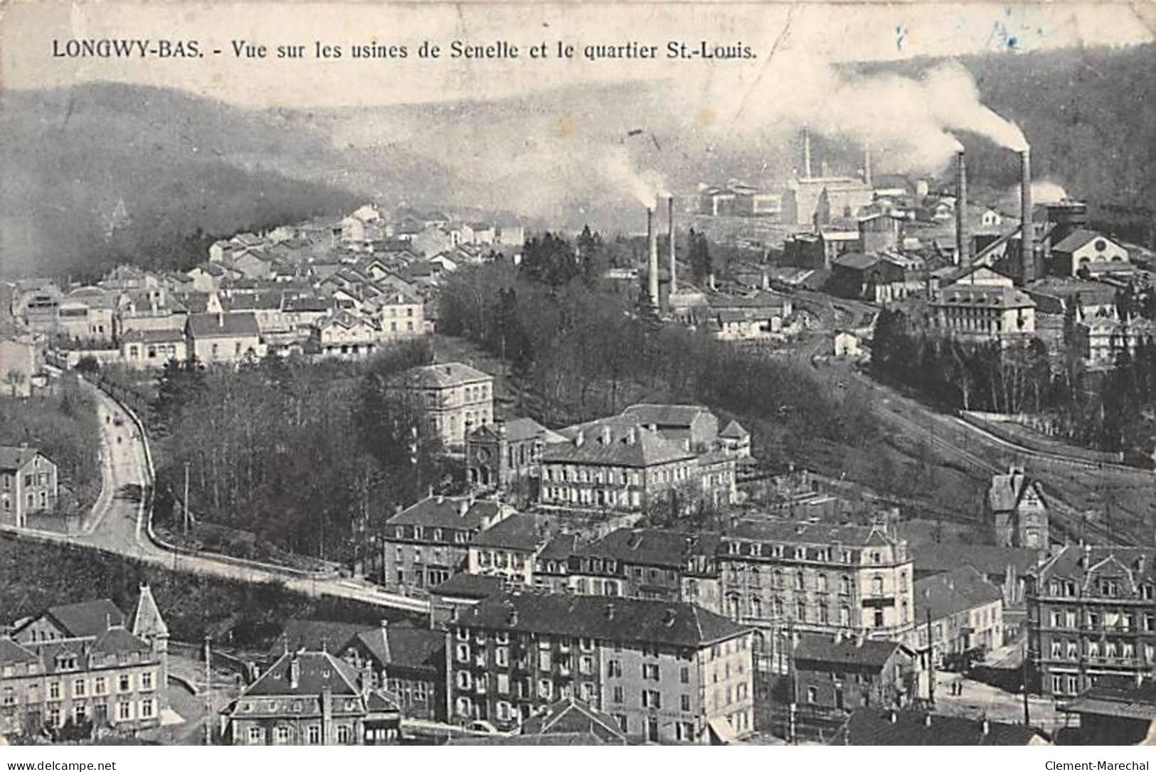 LONGWY BAS - Vue Sur Les Usines De Senelle Et Le Quartier Saint Louis - état - Longwy