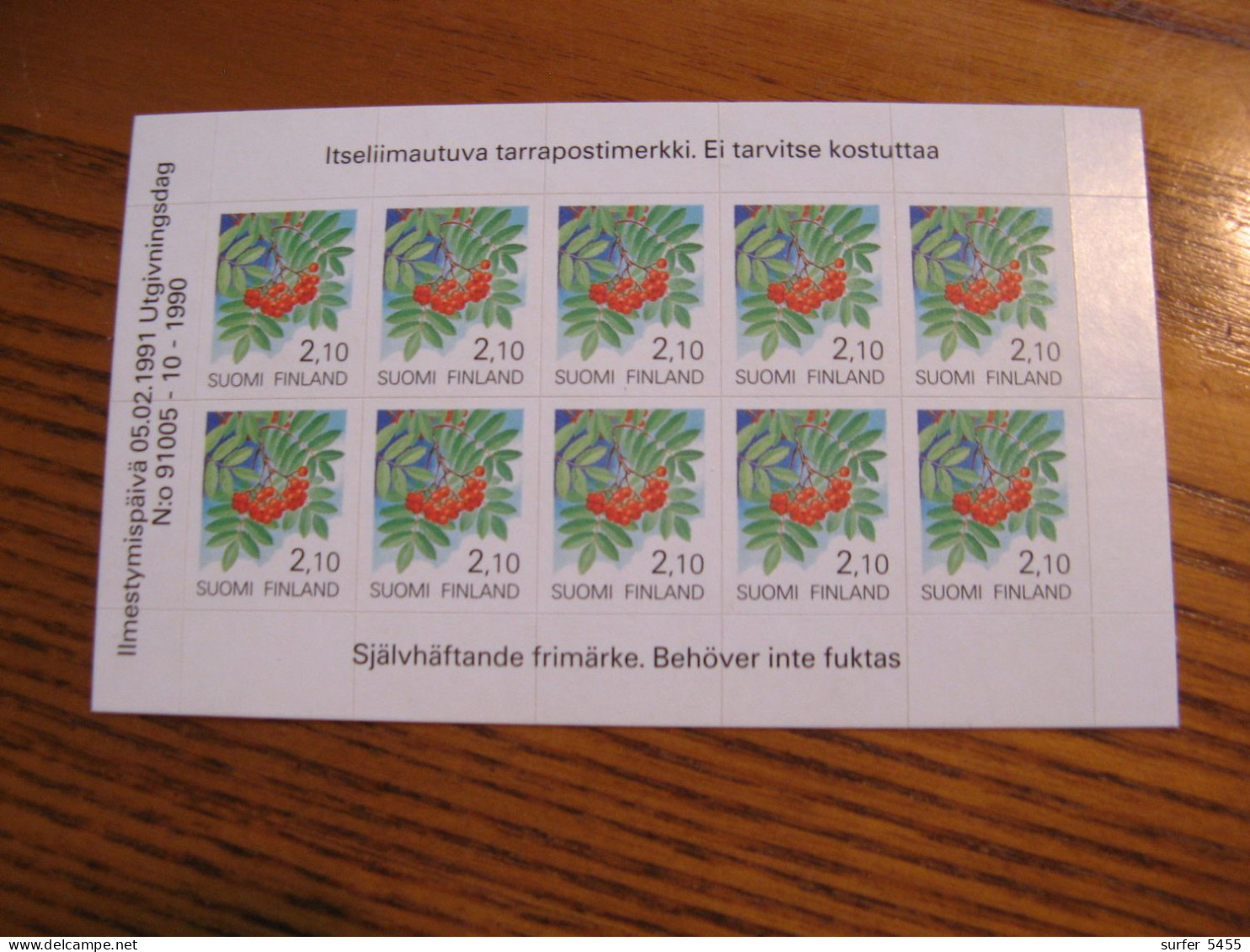 FINLANDE CARNET N° 1095 NEUF** LUXE - MNH - COTE YVERT 2012 : 12,50 EUROS - Unused Stamps