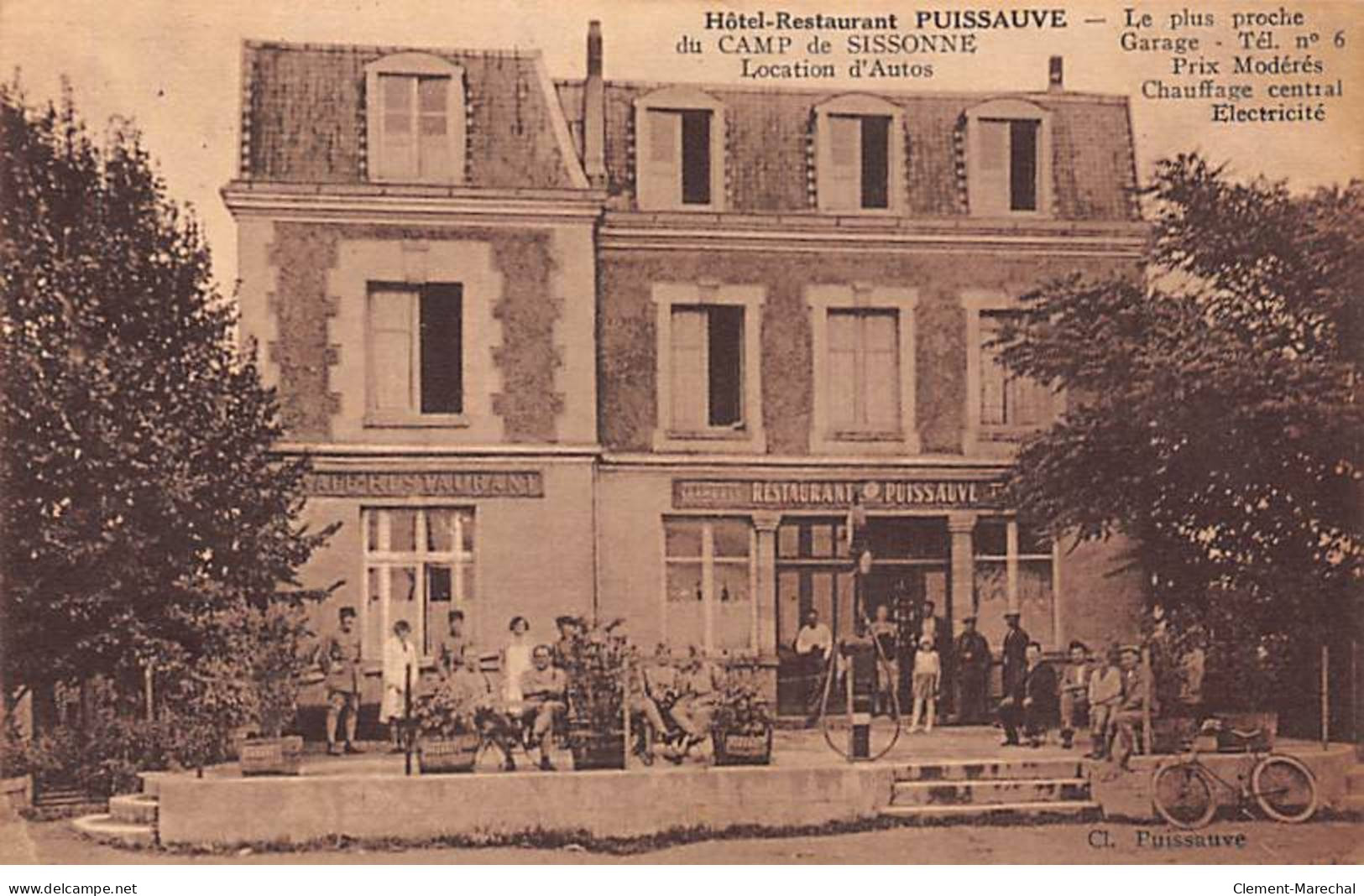 Hôtel Restaurant Puissauve Du CAMP DE SISSONNE - Très Bon état - Sissonne