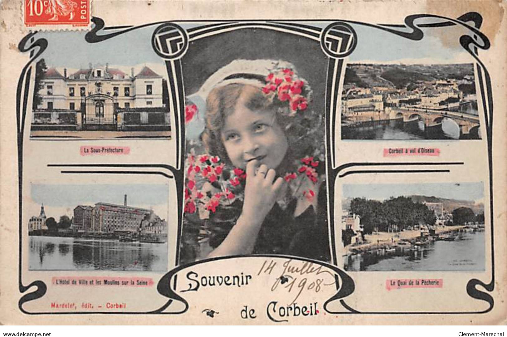 Souvenir De CORBEIL - état - Corbeil Essonnes