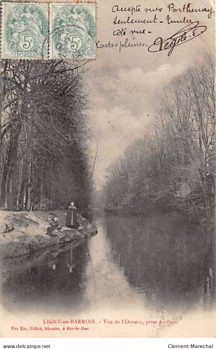 LIGNY EN BARROIS - Vue De L'Ornain, Prise Du Parc - Très Bon état - Ligny En Barrois