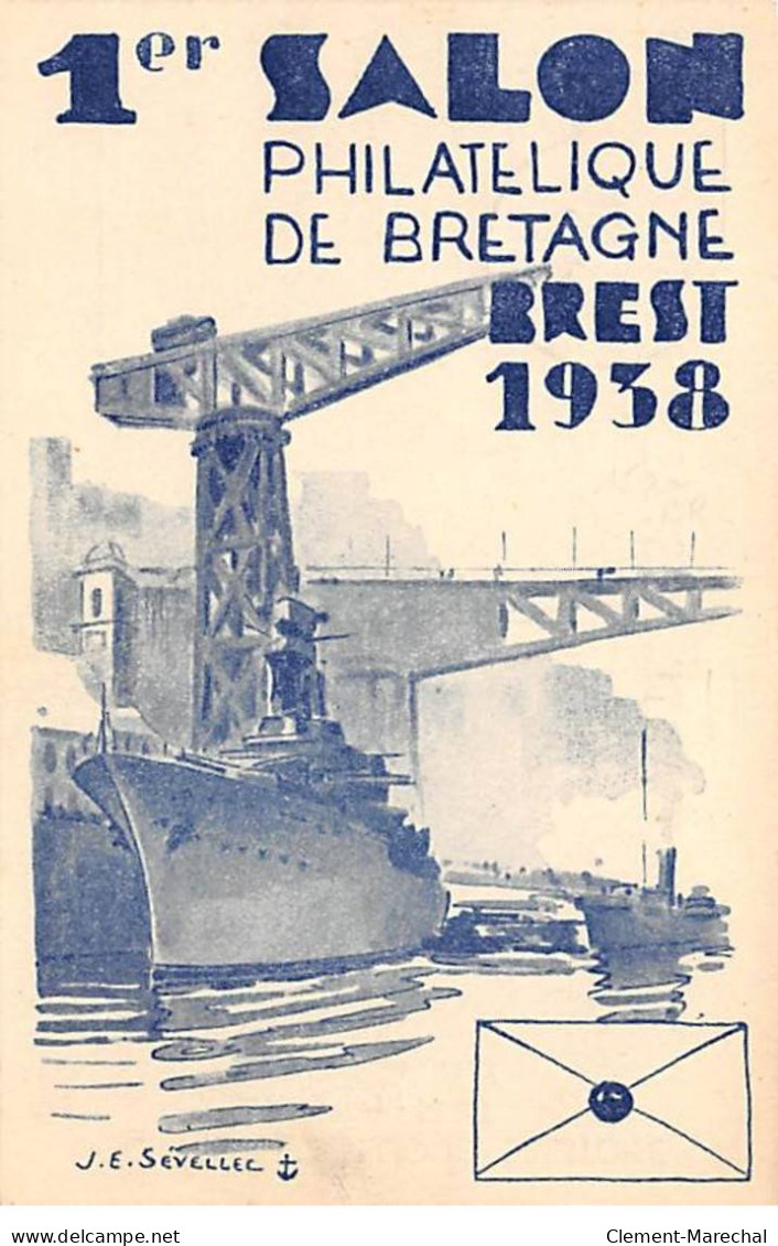BREST - 1er Salon Philatélique De Bretagne - 1938 - Très Bon état - Brest