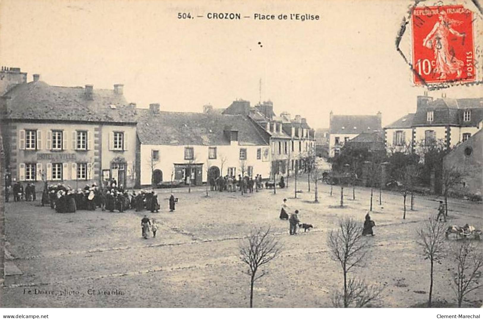 CROZON - Place De L'Eglise - Très Bon état - Crozon
