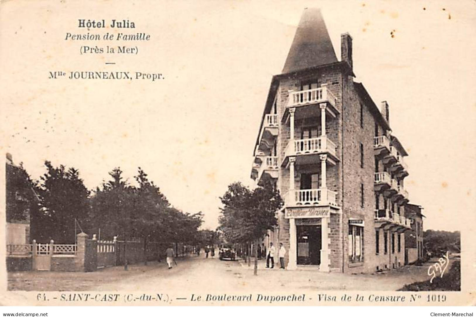 SAINT CAST - Le Boulevard Duponchel - Hôtel Julia - Très Bon état - Saint-Cast-le-Guildo