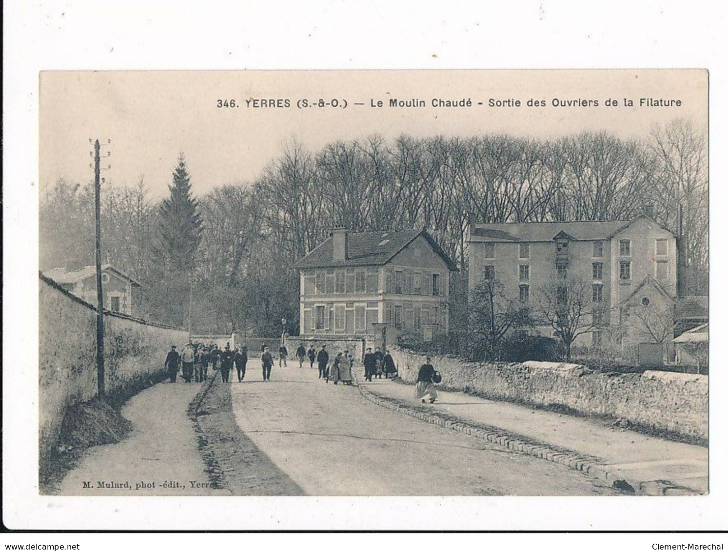 YERRES : Le Moulin Chaudé Sortie Des Ouvriers De La Filature - Très Bon état - Yerres