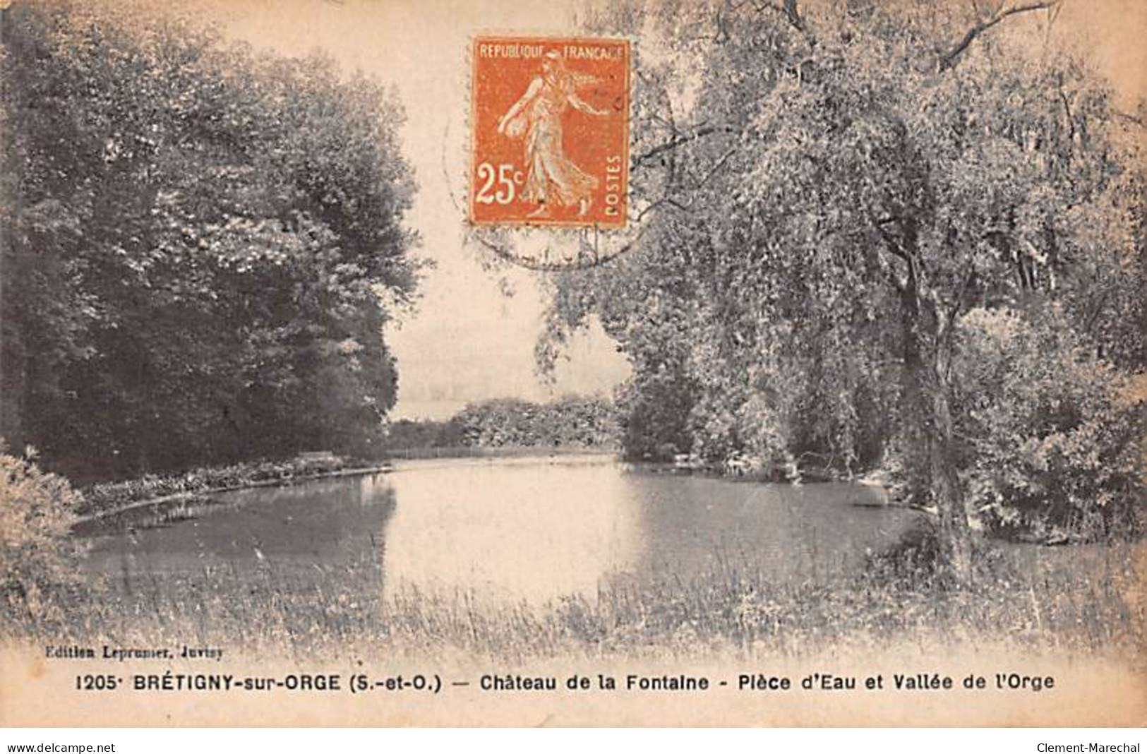 BRETIGNY SUR ORGE - Château De La Fontaine - Pièce D'eau Et Vallée De L'Orge - Très Bon état - Bretigny Sur Orge