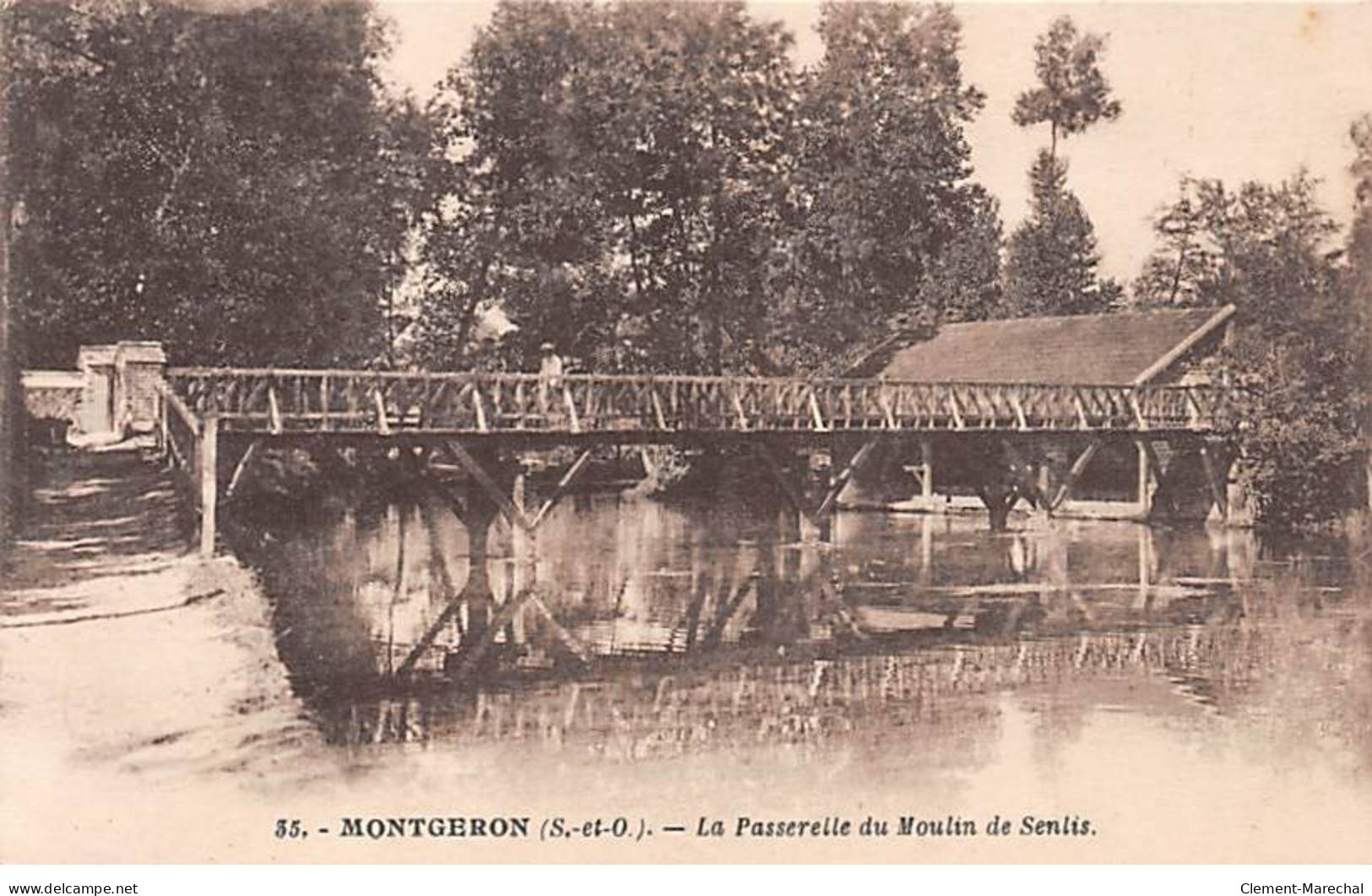 MONTGERON - La Passerelle Du Moulin De Senlis - Très Bon état - Montgeron