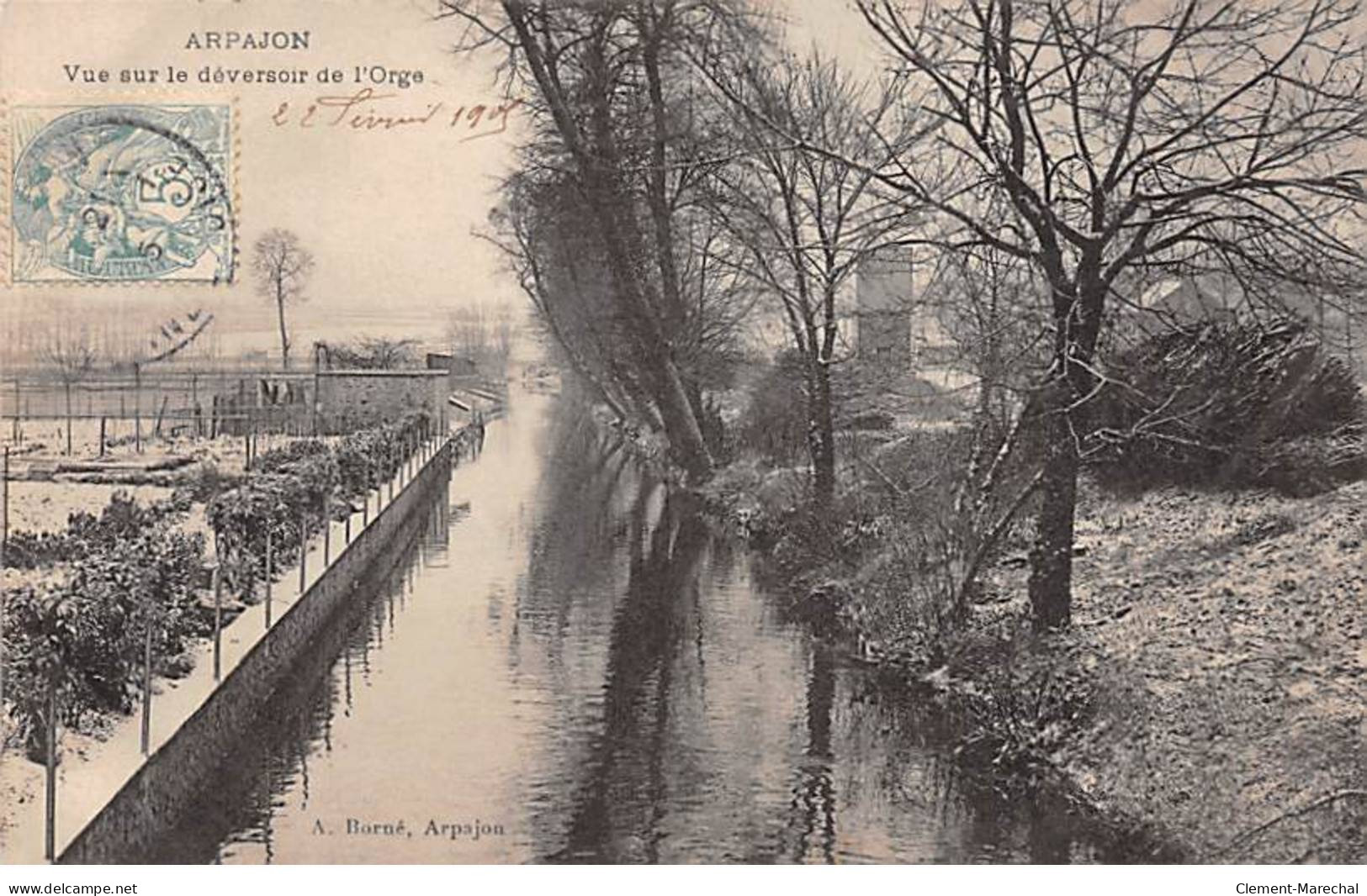 ARPAJON - Vue Sur Le Déversoir De L'Orge - Très Bon état - Arpajon